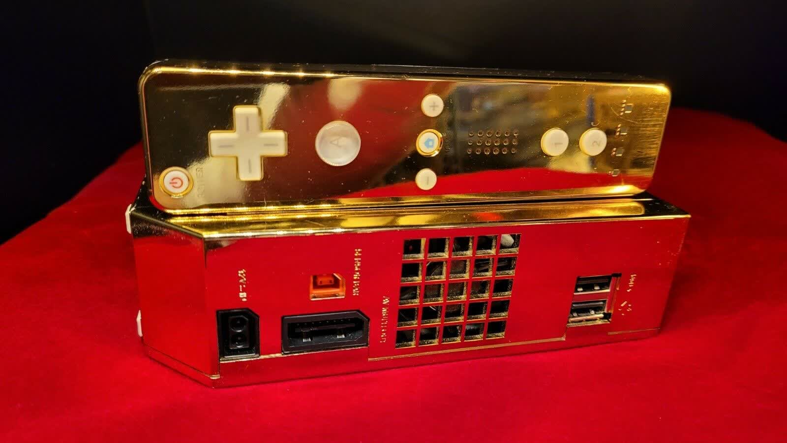 The 24 karat gold-plated Nintendo Wii made for the Queen can be yours ...