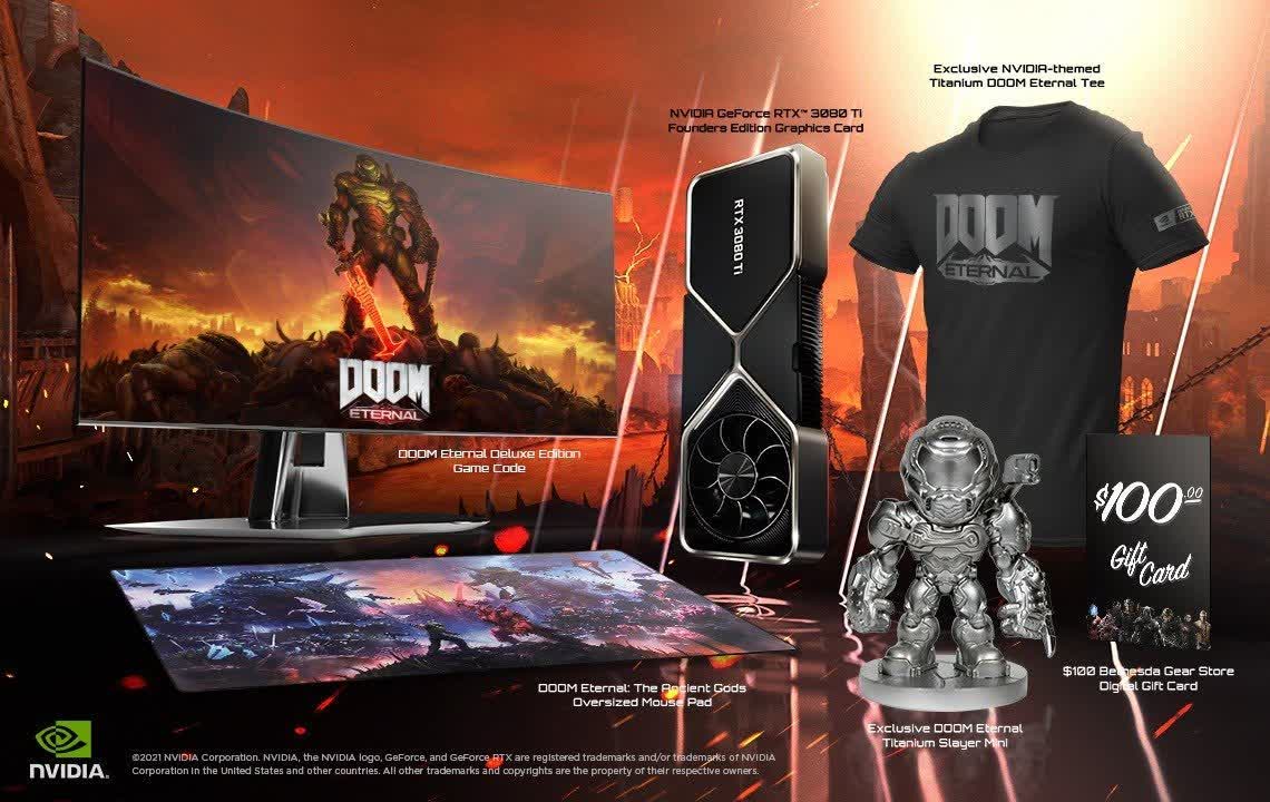 Nvidia and Bethesda launch $1,450 Doom Eternal bundle that includes an RTX 3080 Ti