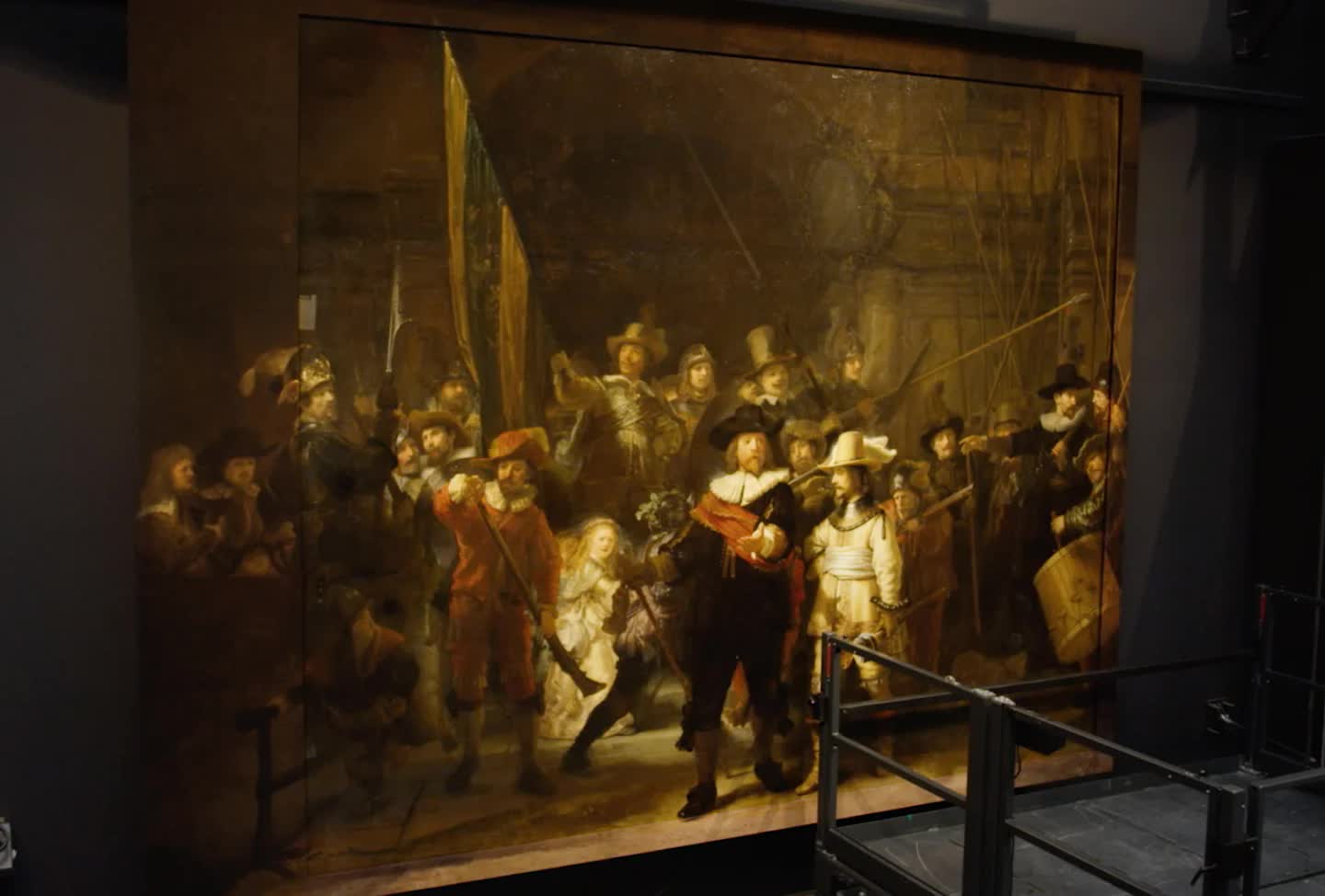 Rembrandt's 'The Night Watch' painting has been restored to its original size thanks to AI