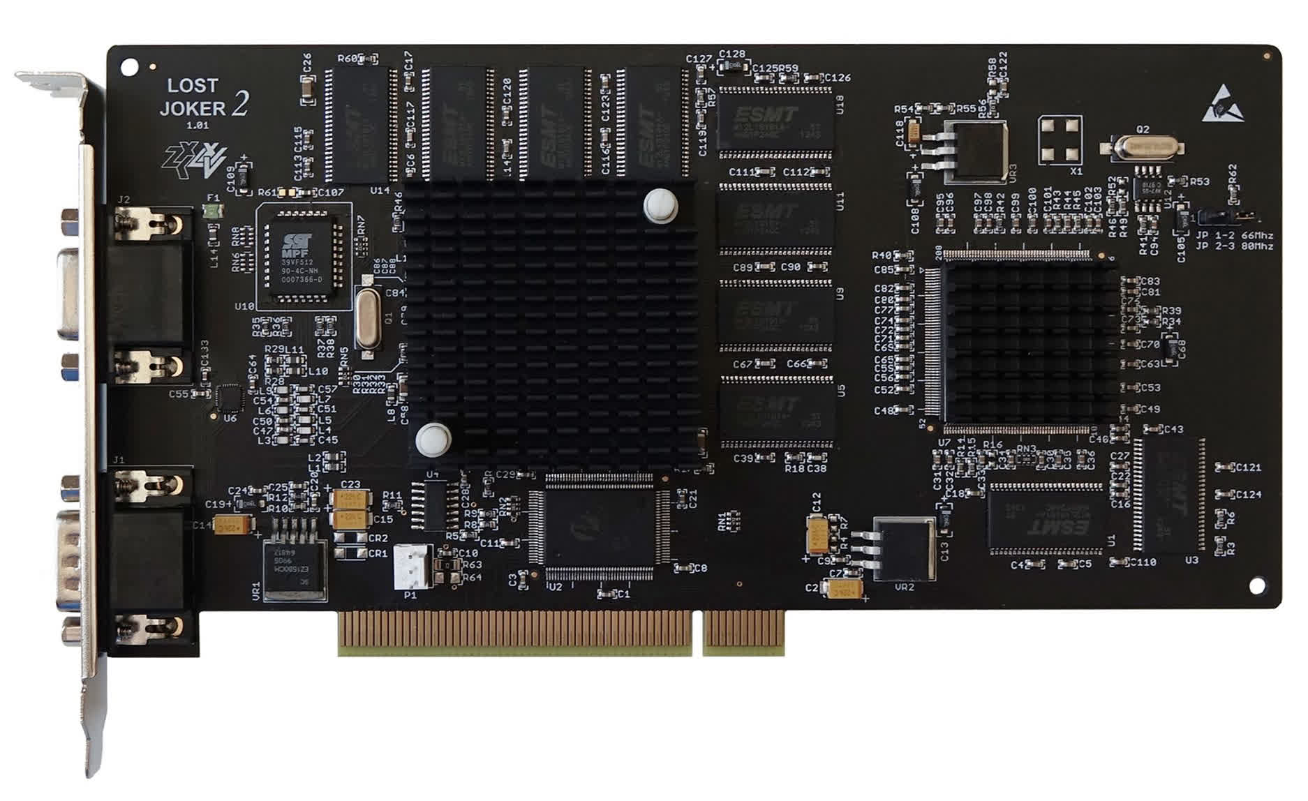 This enthusiast-made retro graphics card features a Voodoo 3 and PowerVR GPU on a single board