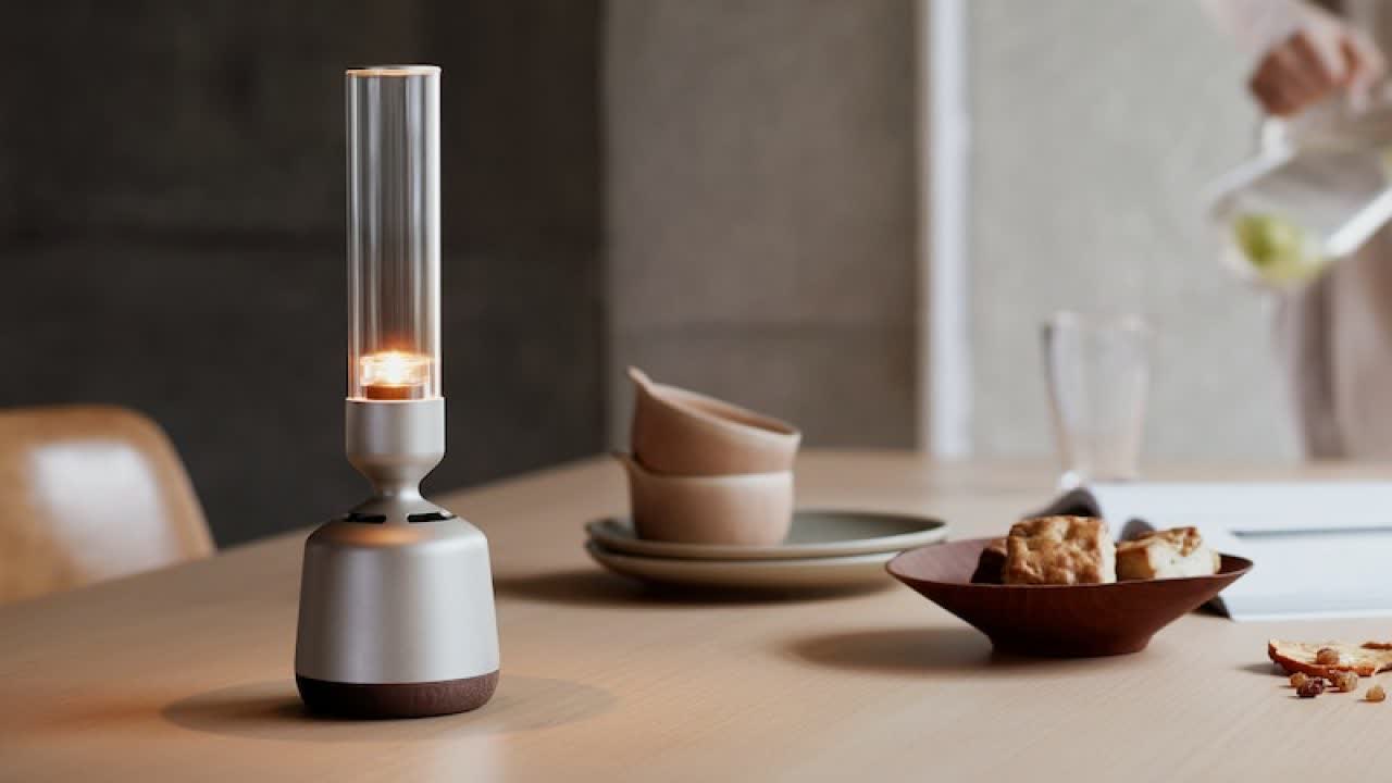 Sony's bizarre wireless glass speaker doubles as a lantern, yours for $349