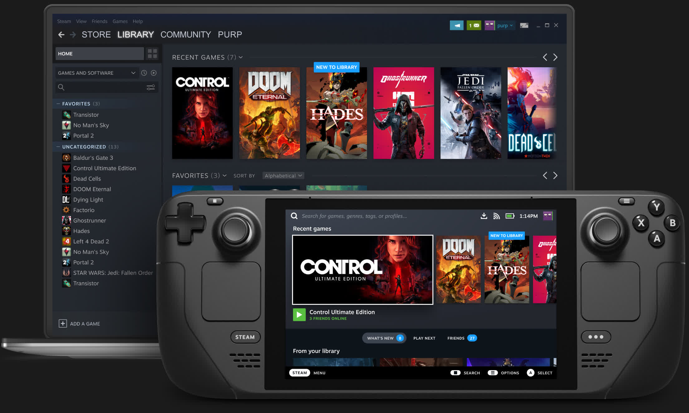 Steam - Game pad/controllers, TCG