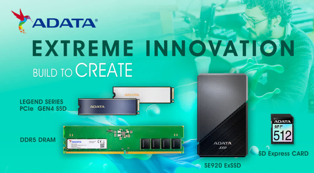 Adata's upcoming Legend SSD can hit 7.4 GB/s speeds, SE920 external drive goes up to 4GB/s