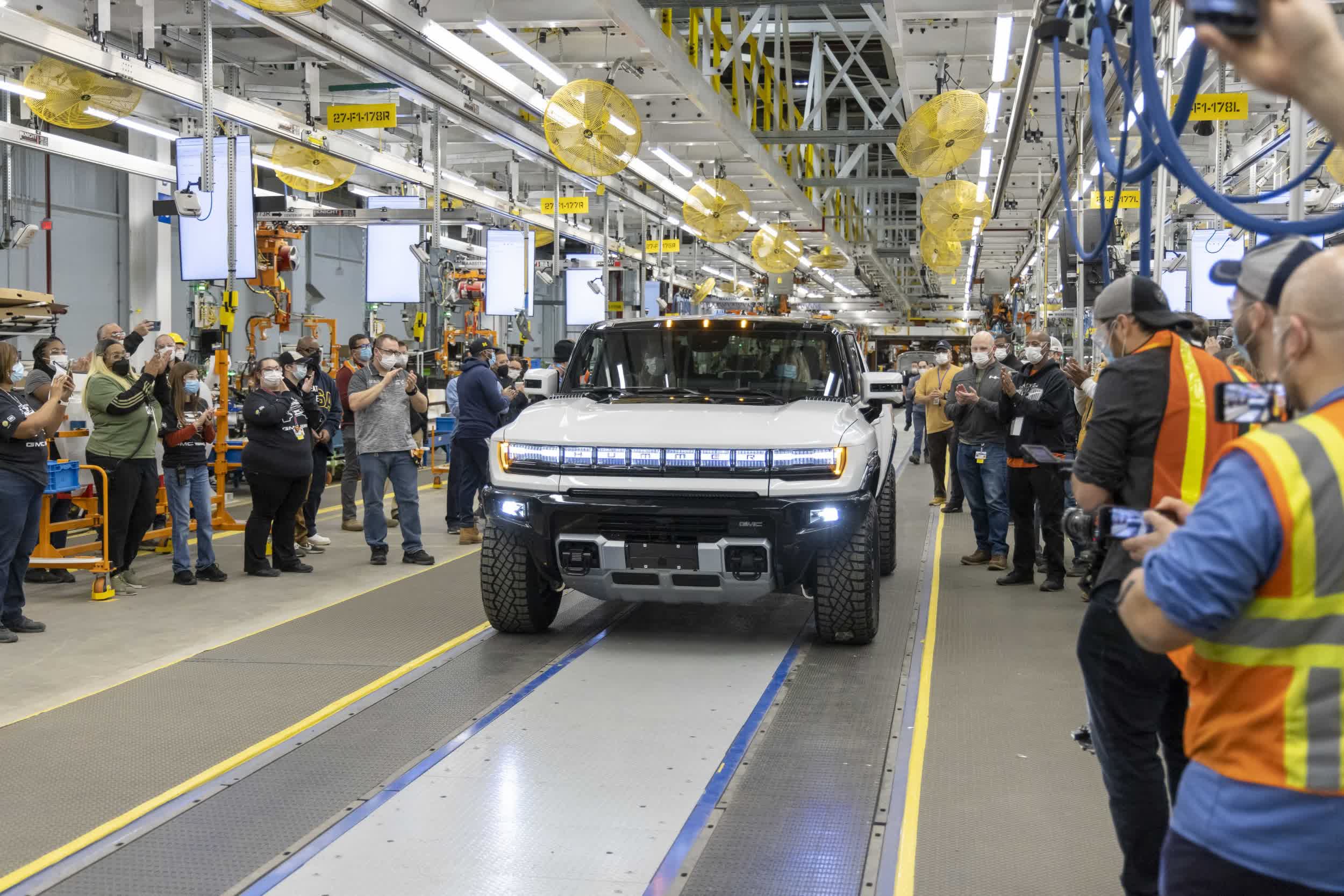 First Hummer EV rolls off the assembly line, ushering in GM's electric future