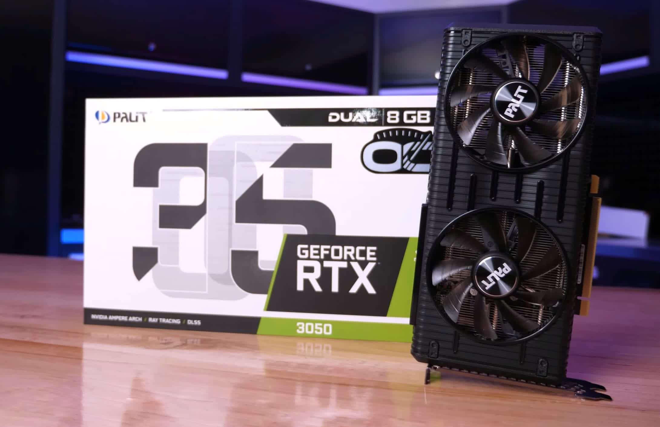 Nvidia's RTX 3050 desktop GPU launches and promptly sells out