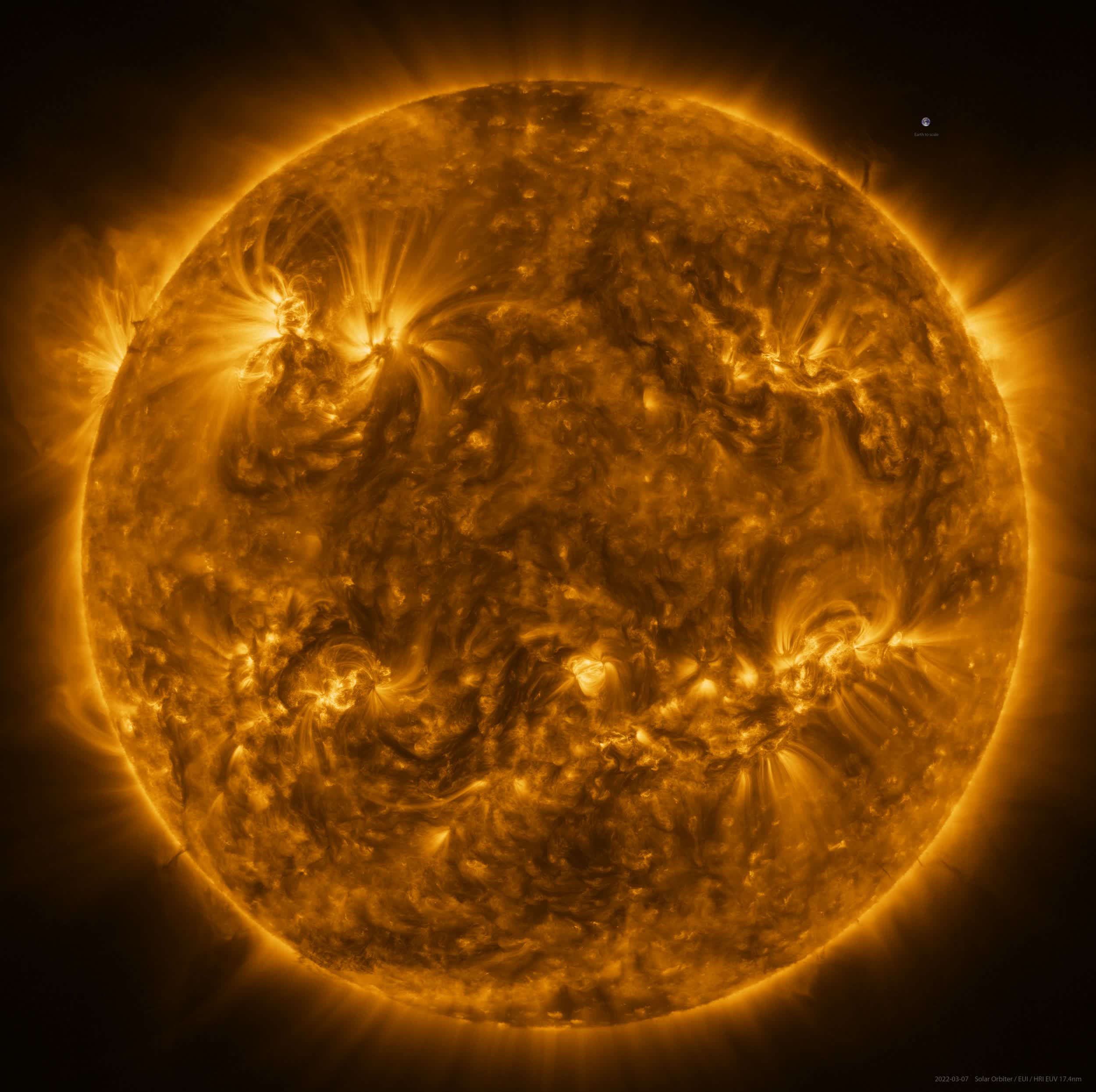 European probe captures the highest resolution image of the Sun's corona ever taken