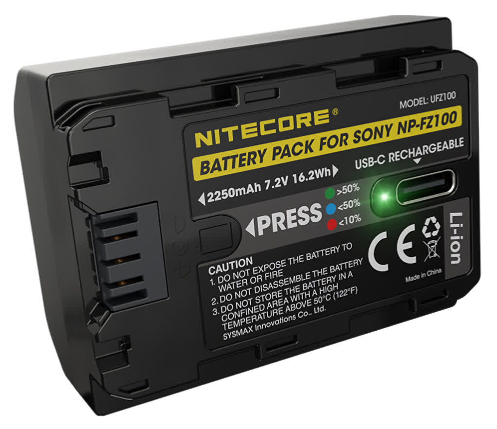 Nitecore's latest battery has a built-in USB-C charging port