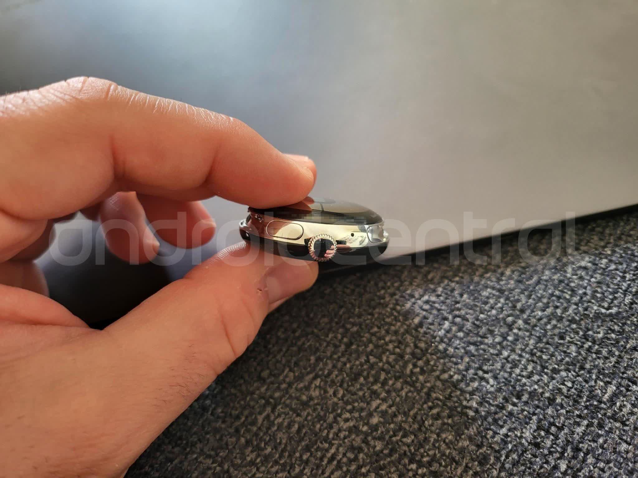 Google Pixel Watch photos leak confirming a rounded form factor with a crown TechSpot