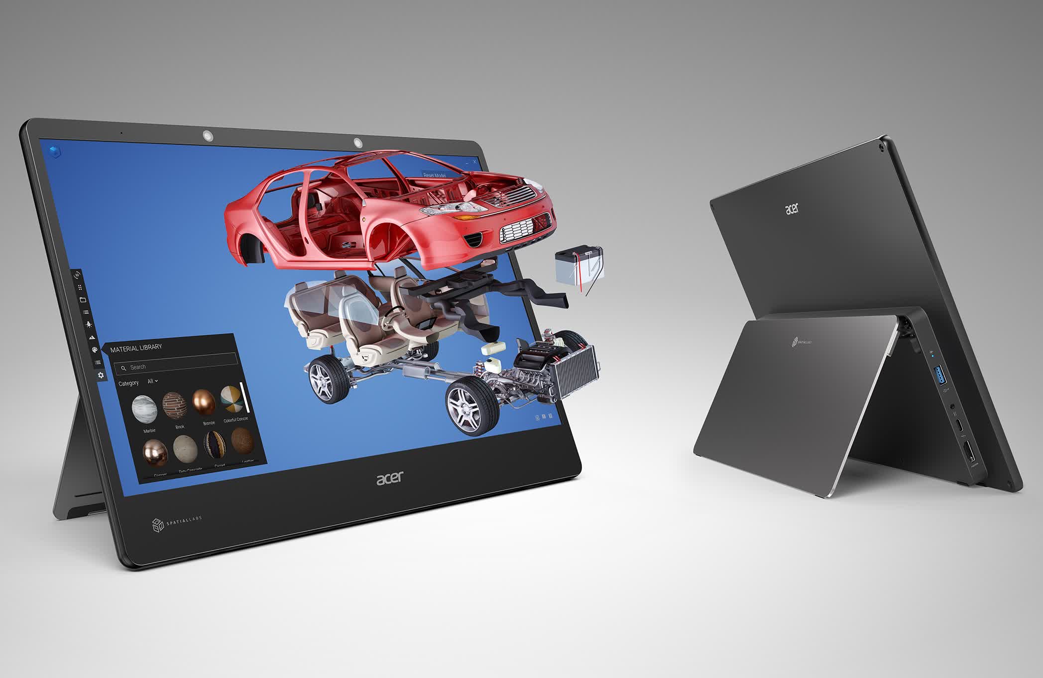 Acer announces a pair of portable, glasses-free stereoscopic 3D monitors