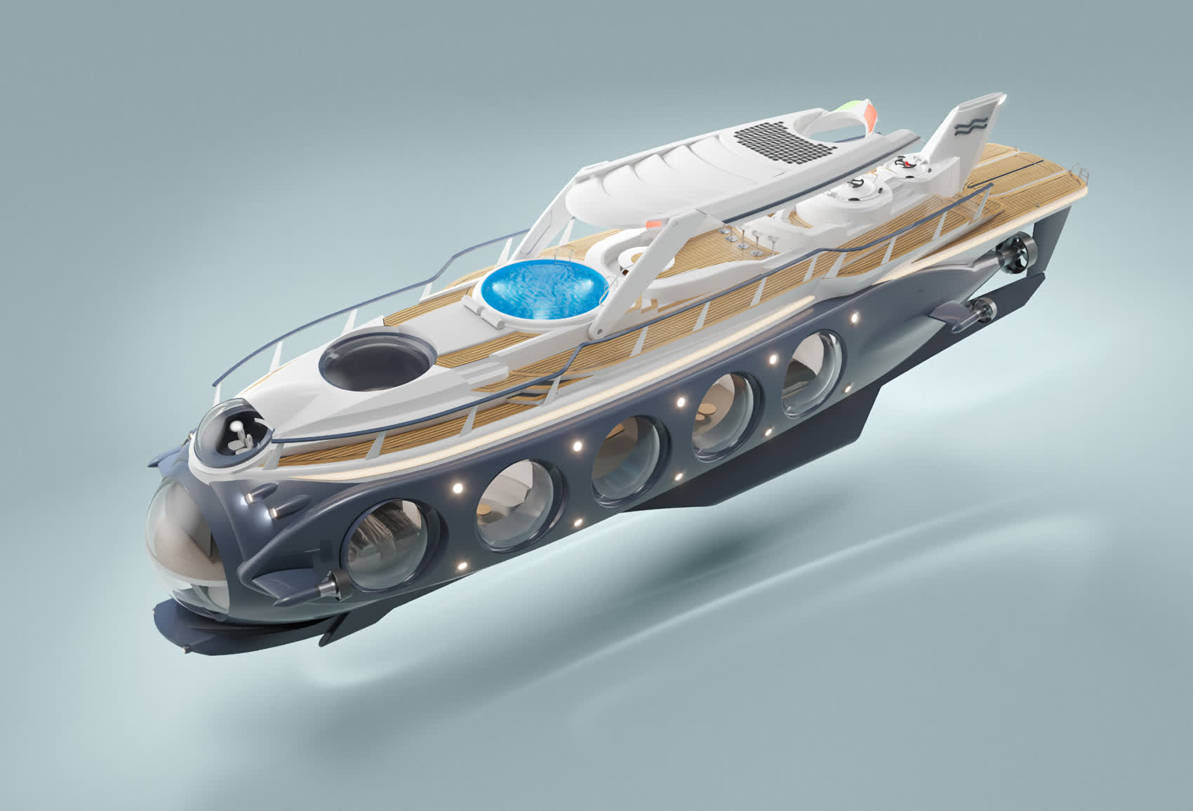 This $25 million luxury yacht can transform into a submarine