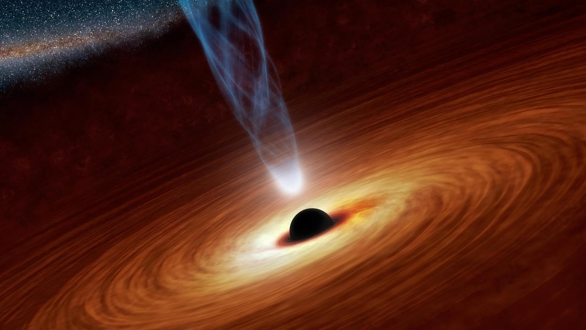 Researchers discover a potential supermassive black hole wandering through space
