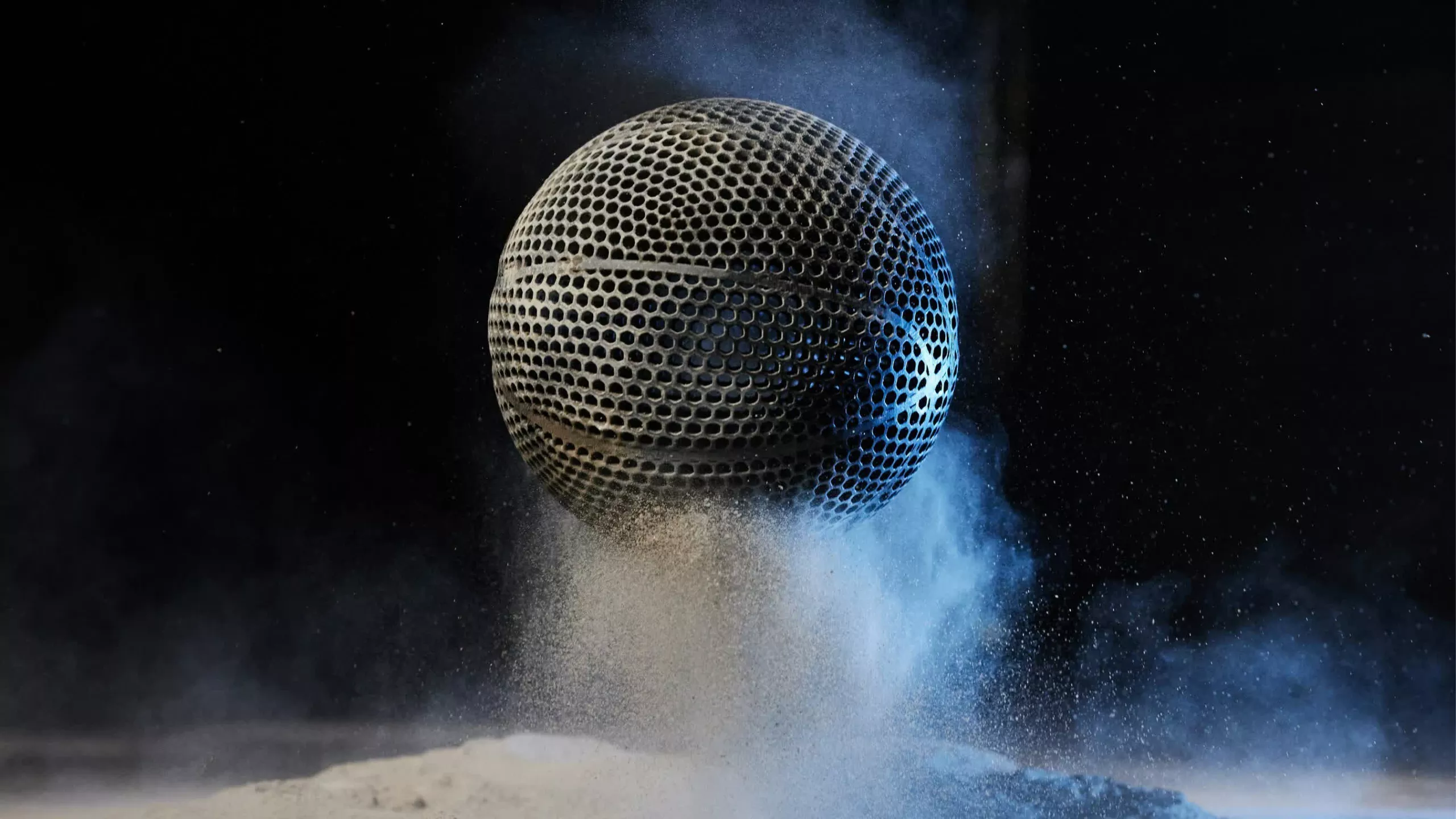 Wilson unveils airless 3D-printed basketball that nearly meets NBA regulation