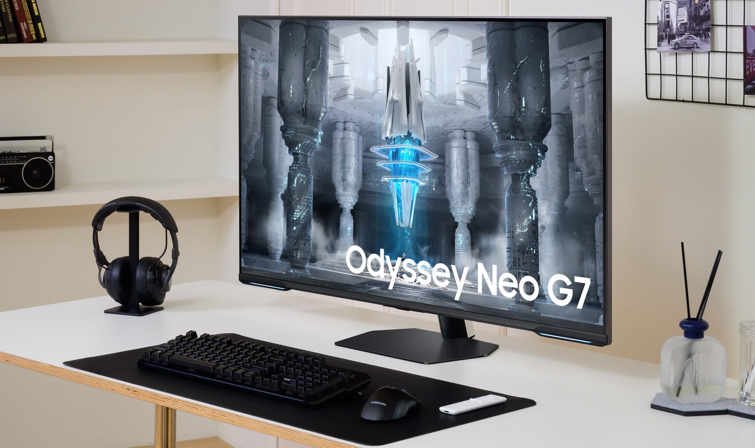 Samsung's 43-inch Odyssey Neo G7 gaming monitor goes on sale for under $1,000