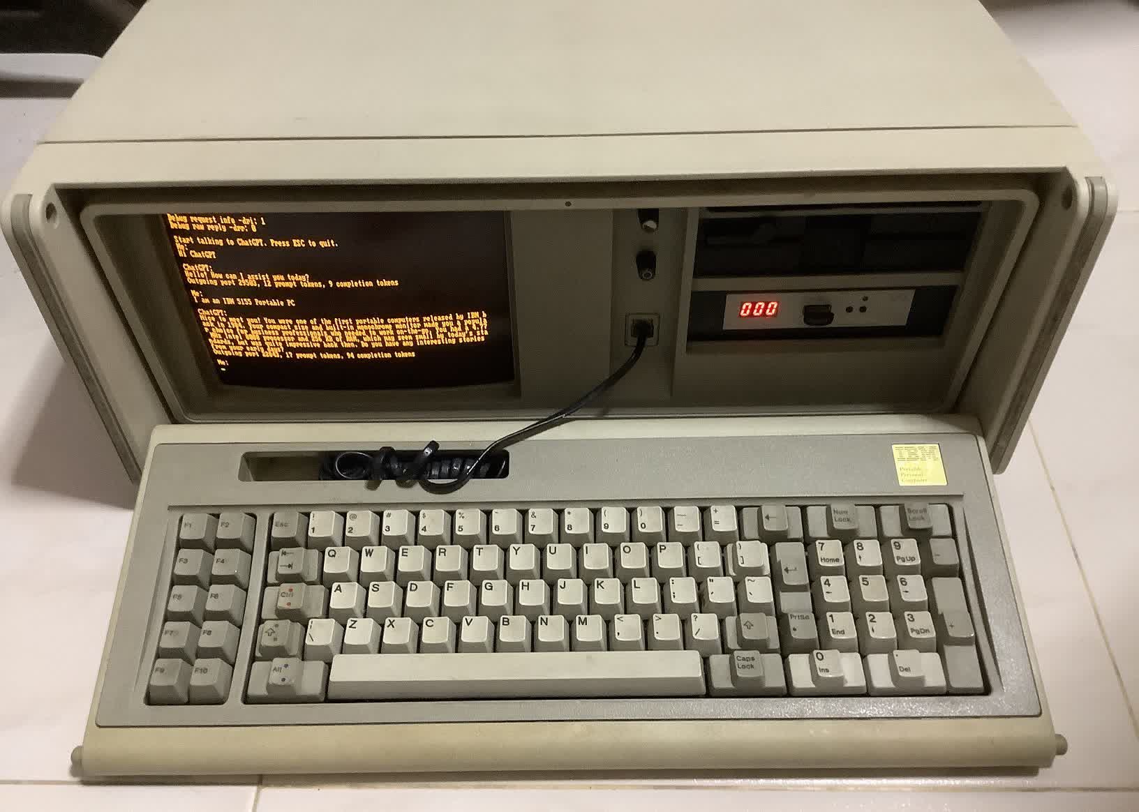 How a hobbyist ran a ChatGPT client on a 1984 IBM PC
