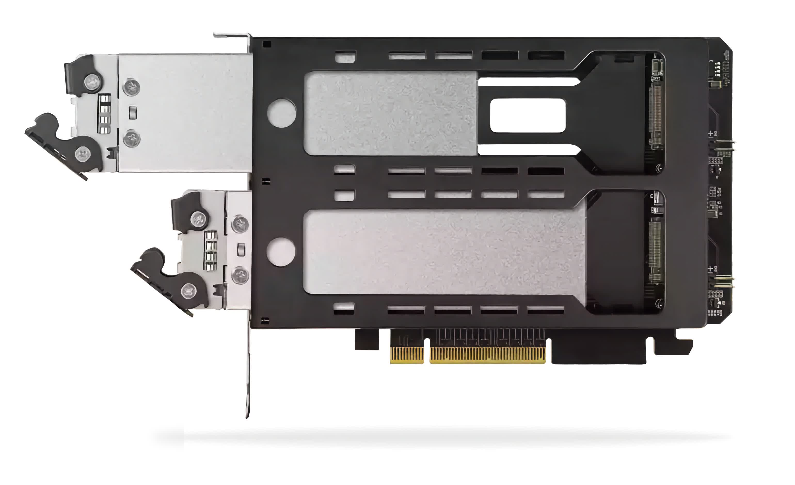 Icy Dock's PCIe card lets you swap M.2 SSDs without opening your case