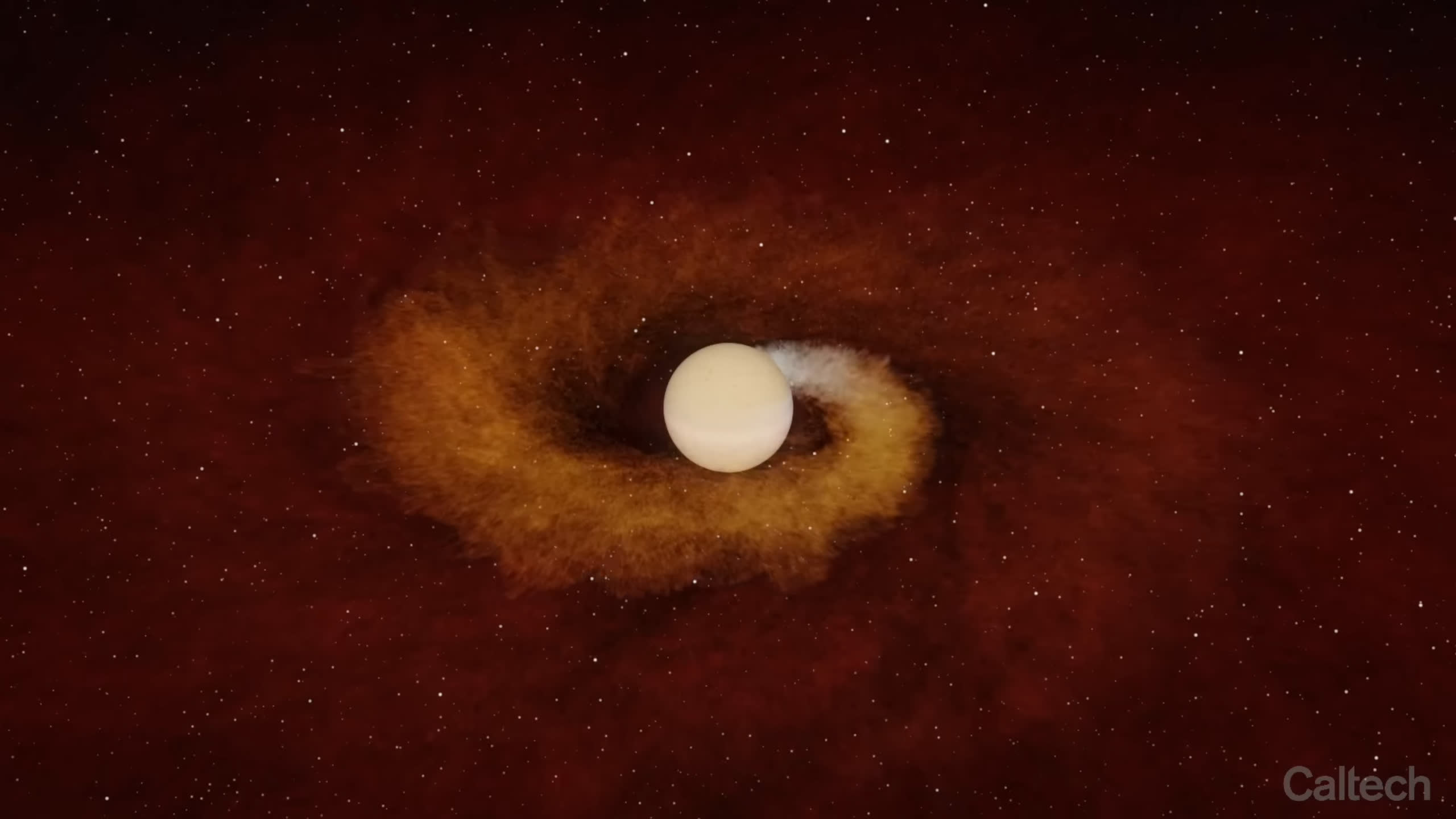 Astronomers witness a star in its final days devouring a giant planet