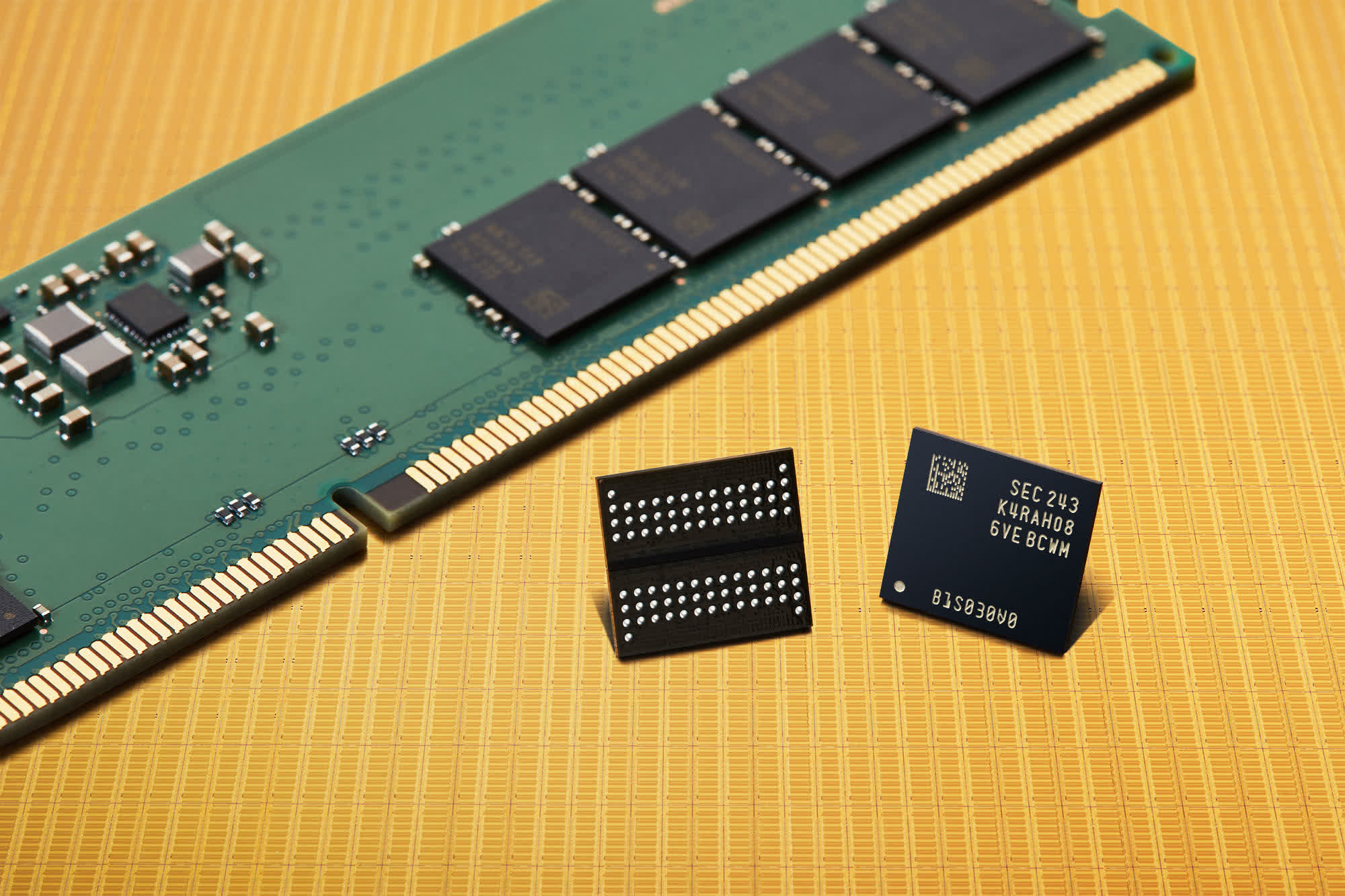 Samsung begins production of 12nm DDR5 DRAM