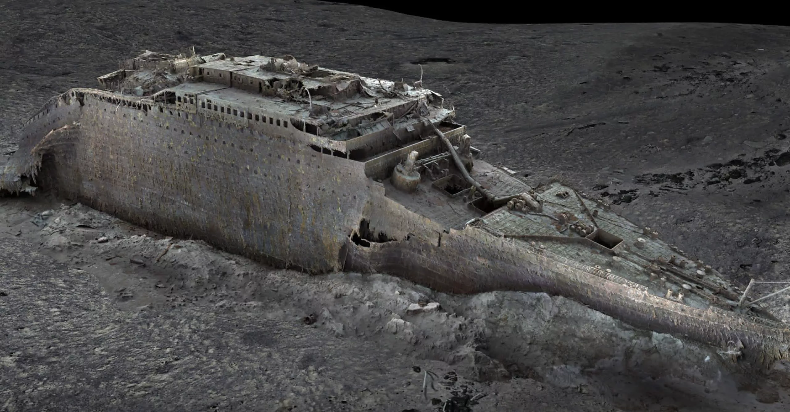 Titanic shipwreck scanned in 3D is a digital twin of the real thing