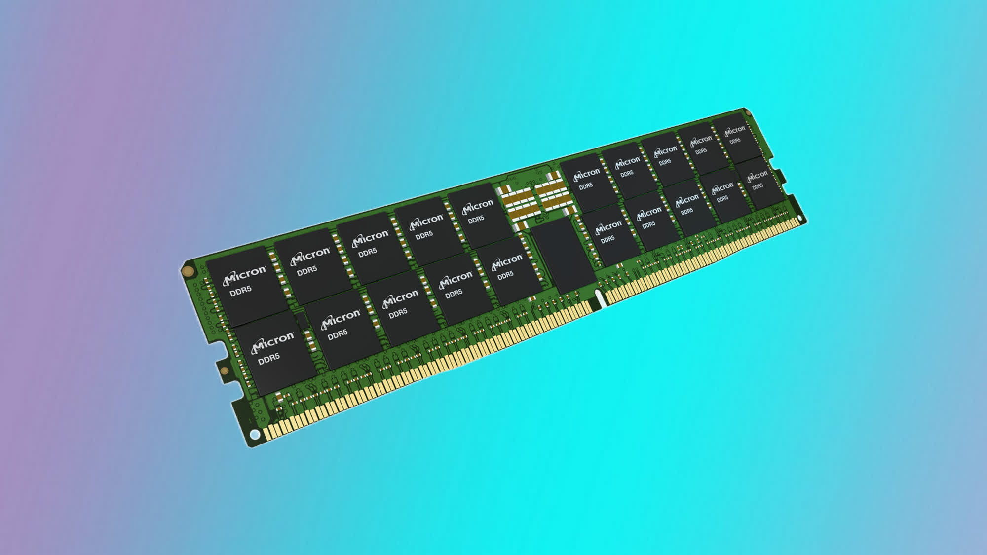 Micron starts mass producing high-capacity 96GB DDR5-4800 RDIMMs