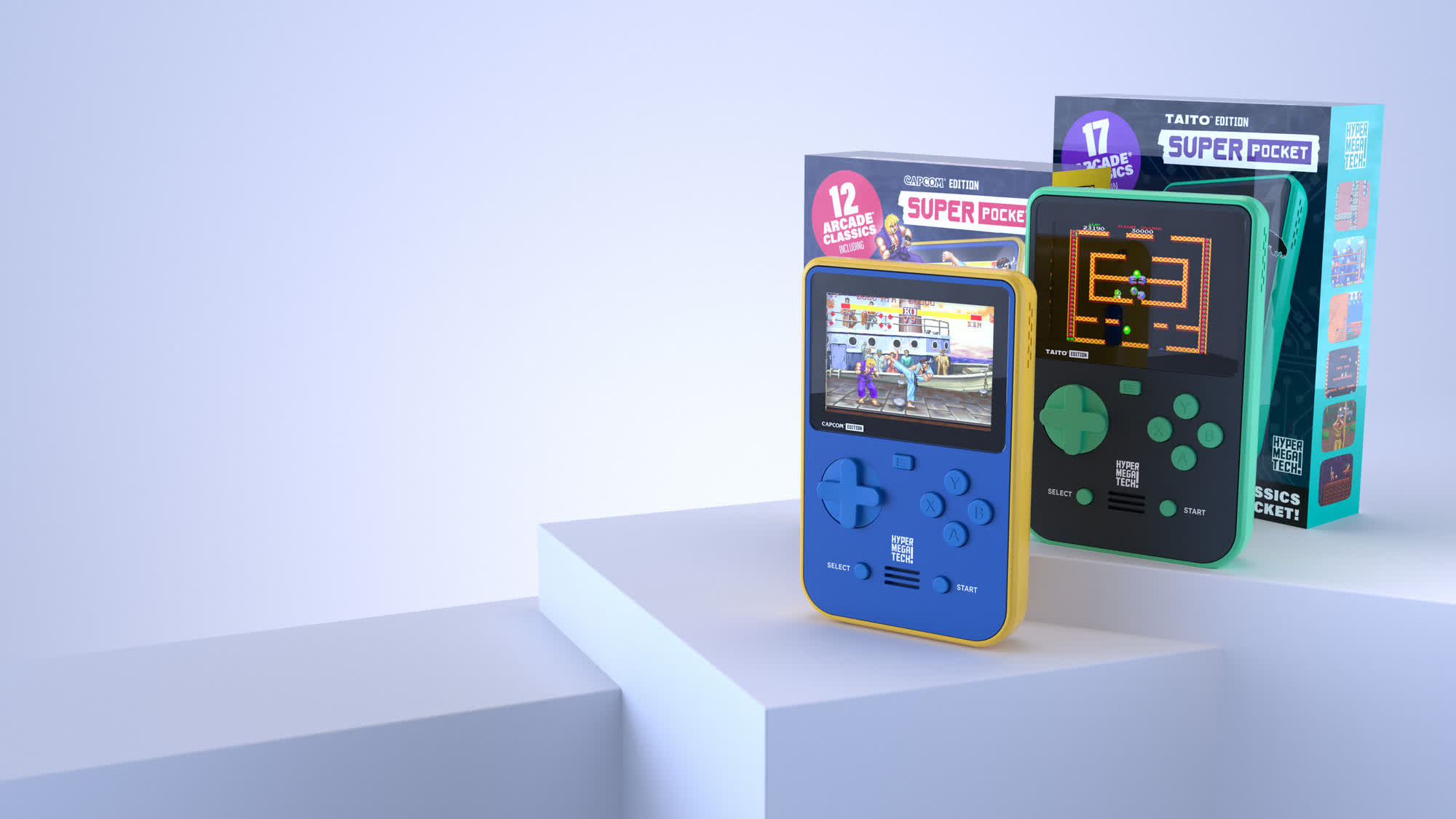 Super Pocket retro handheld comes with built-in games, supports cartridges