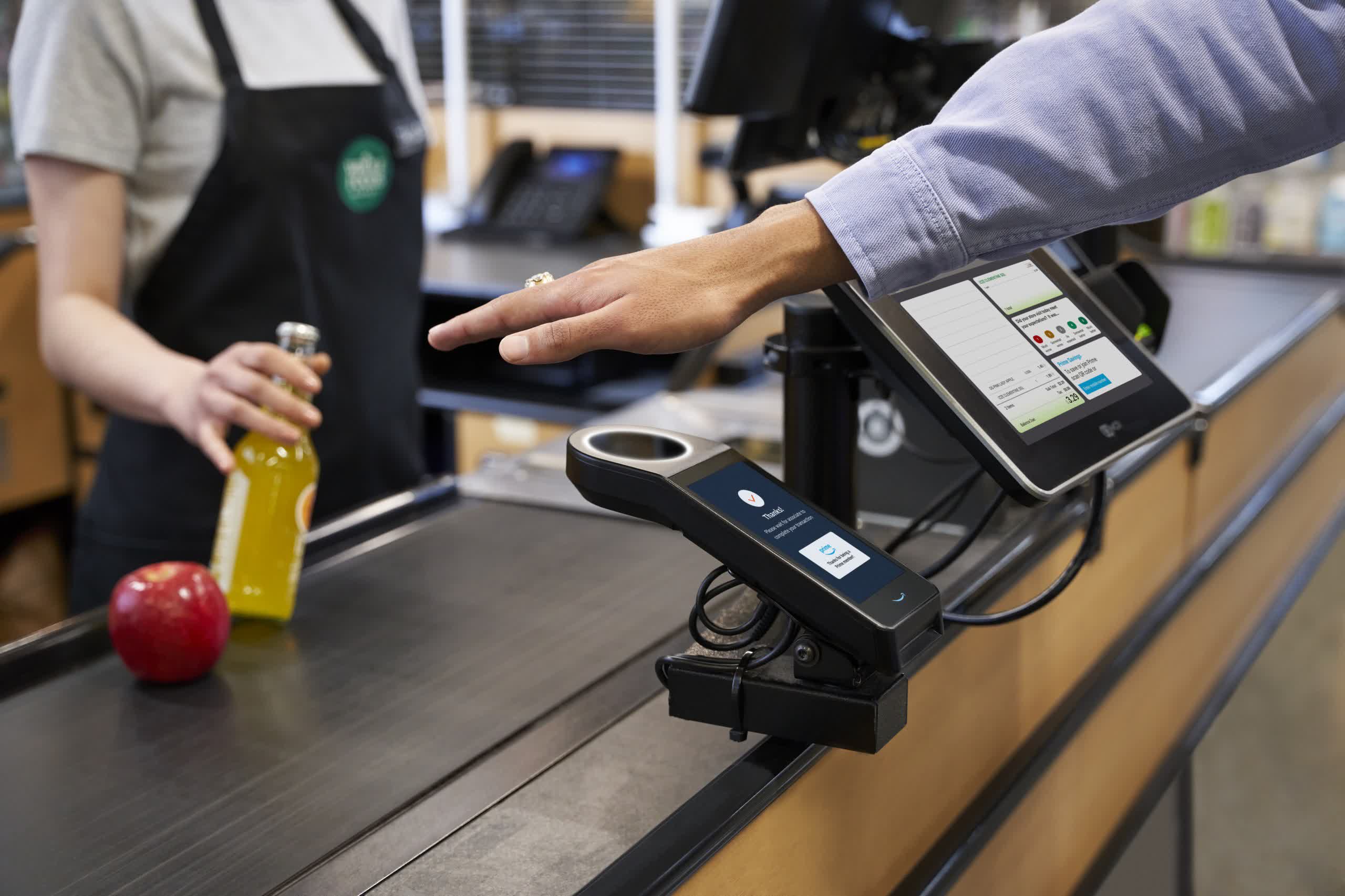 Amazon One contactless palm-payment system coming to all Whole Foods this year