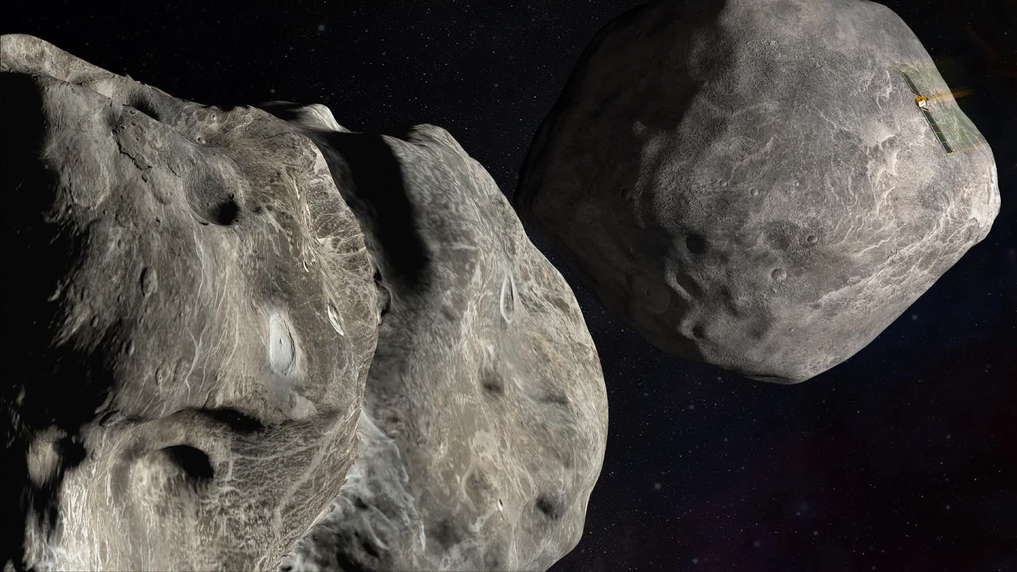 NASA's DART mission left a trail of small boulders in its wake