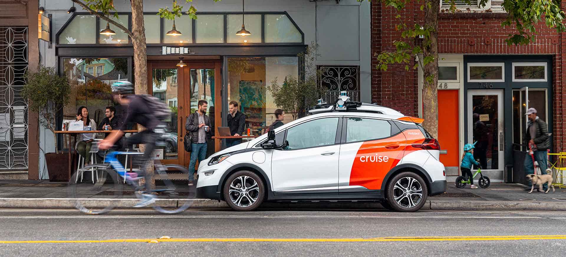 Cruise self-driving car runs over and stops on pedestrian after they were hit by human driver