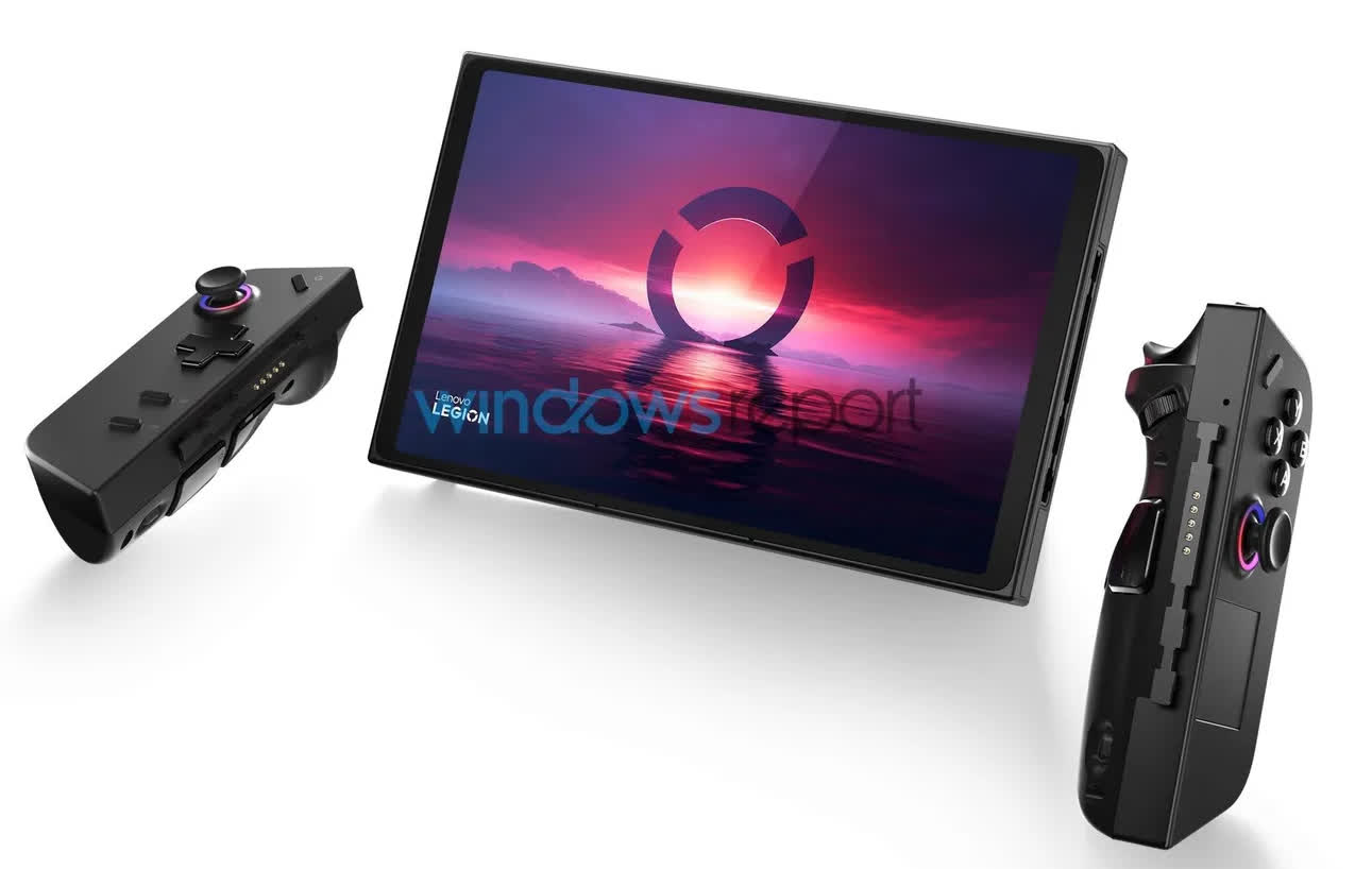 First images of the Lenovo Legion Go show a handheld that looks like a Nintendo Switch with a hint of Steam Deck