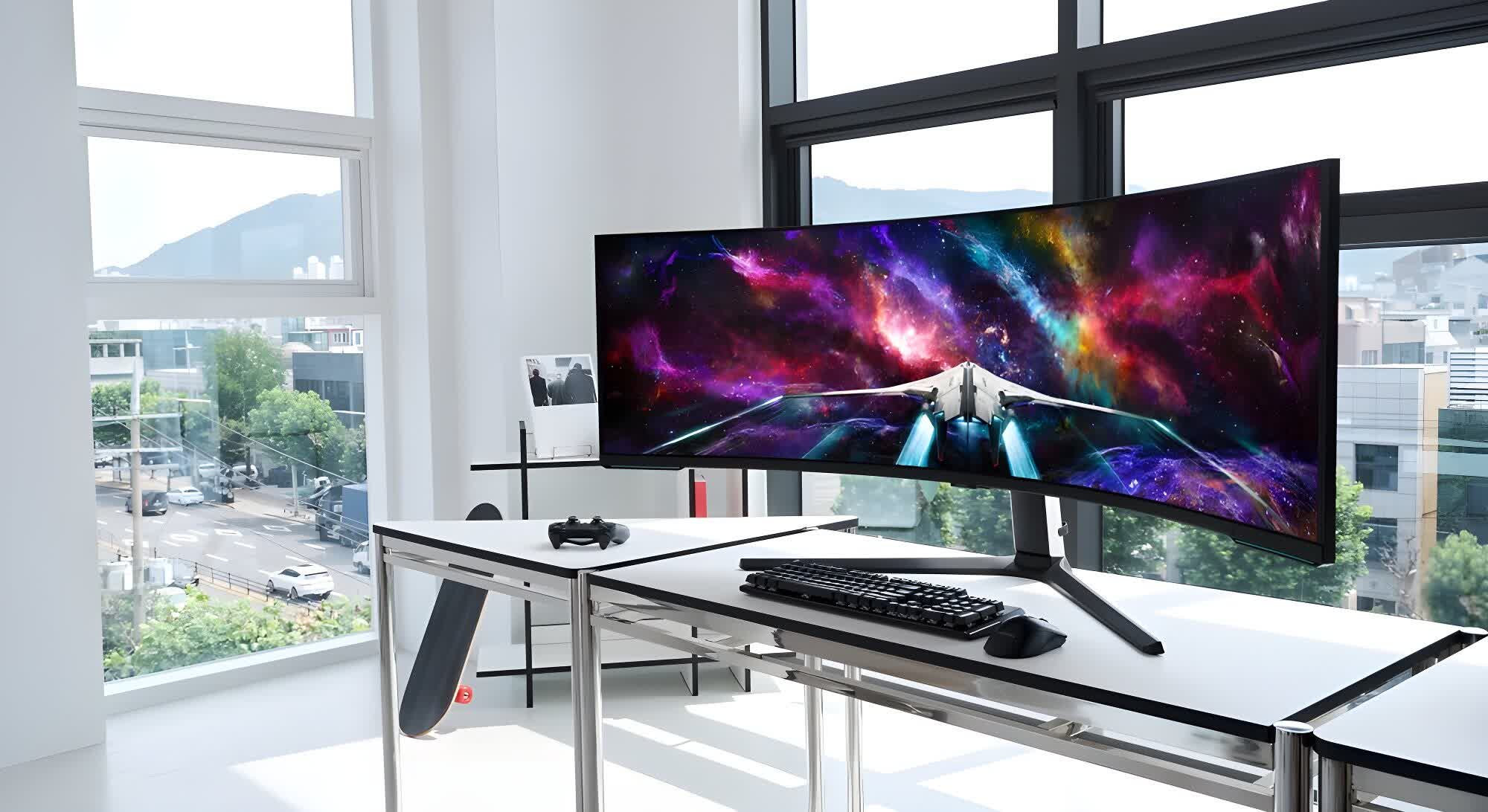 Samsung reveals its 57-inch dual UHD Odyssey Neo G9 and new 55-inch Odyssey Ark monitors
