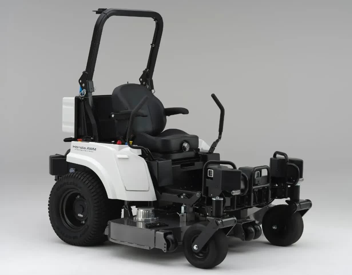 Honda's prototype electric riding mower can learn to cut autonomously
