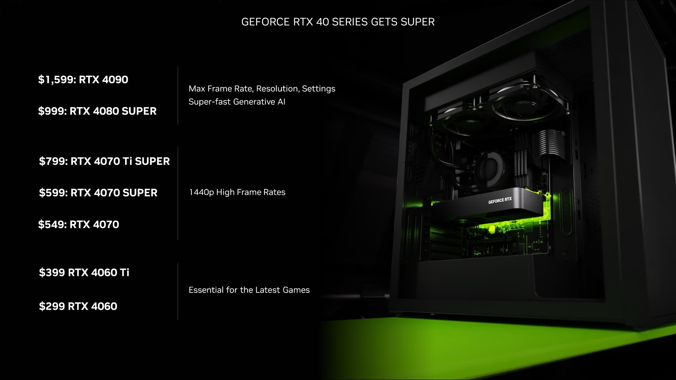 GeForce RTX 4070 SUPER and RTX 4080 SUPER Founders Edition models look  incredible in all black