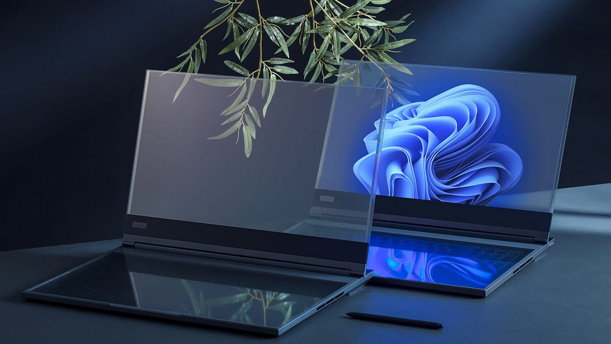 Lenovo's new concept ThinkBook laptop comes with a transparent display