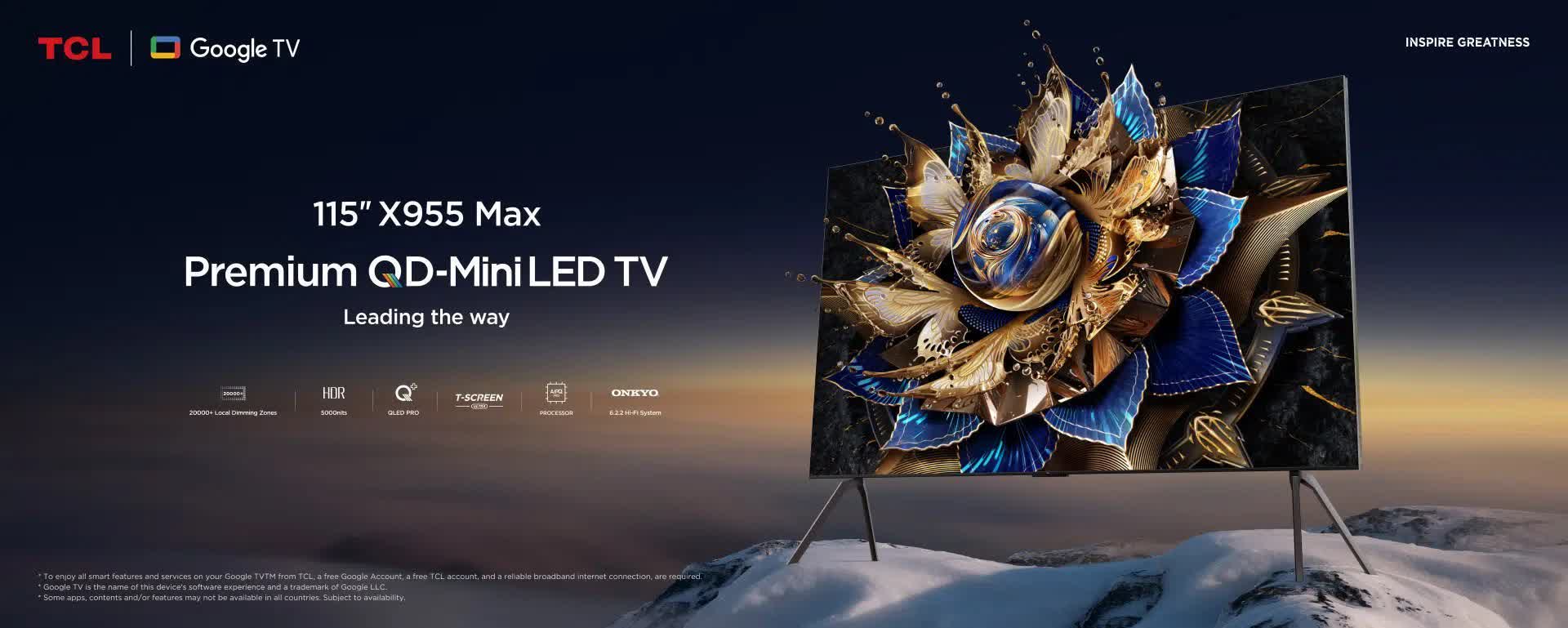 TCL is soon launching a 115-inch version of its flagship 4K QD-Mini-LED TV