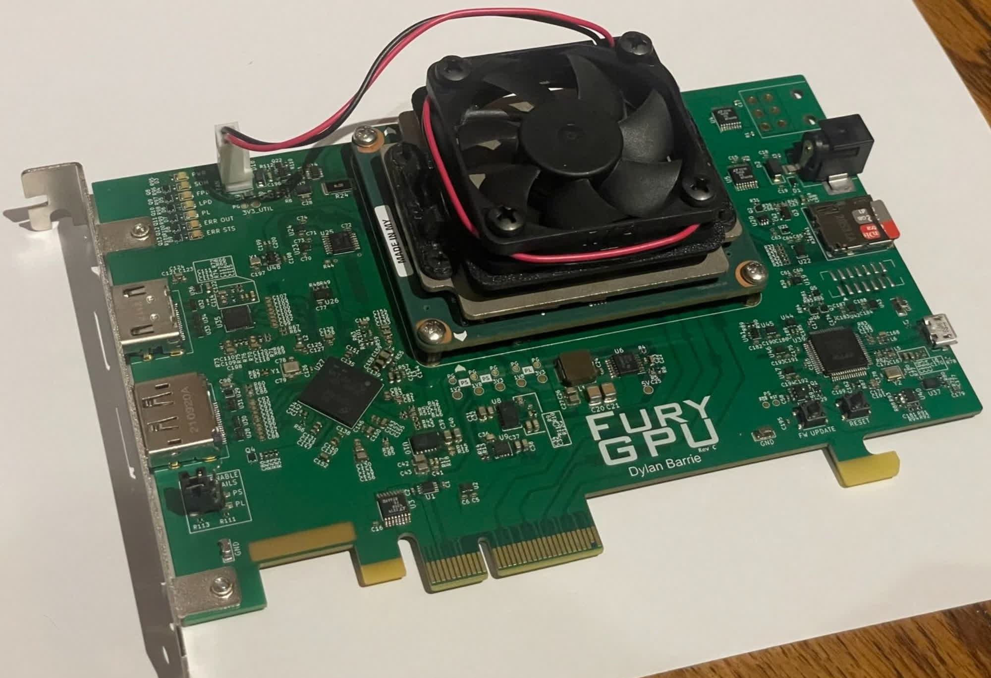 FuryGPU is an open source hardware GPU built from scratch