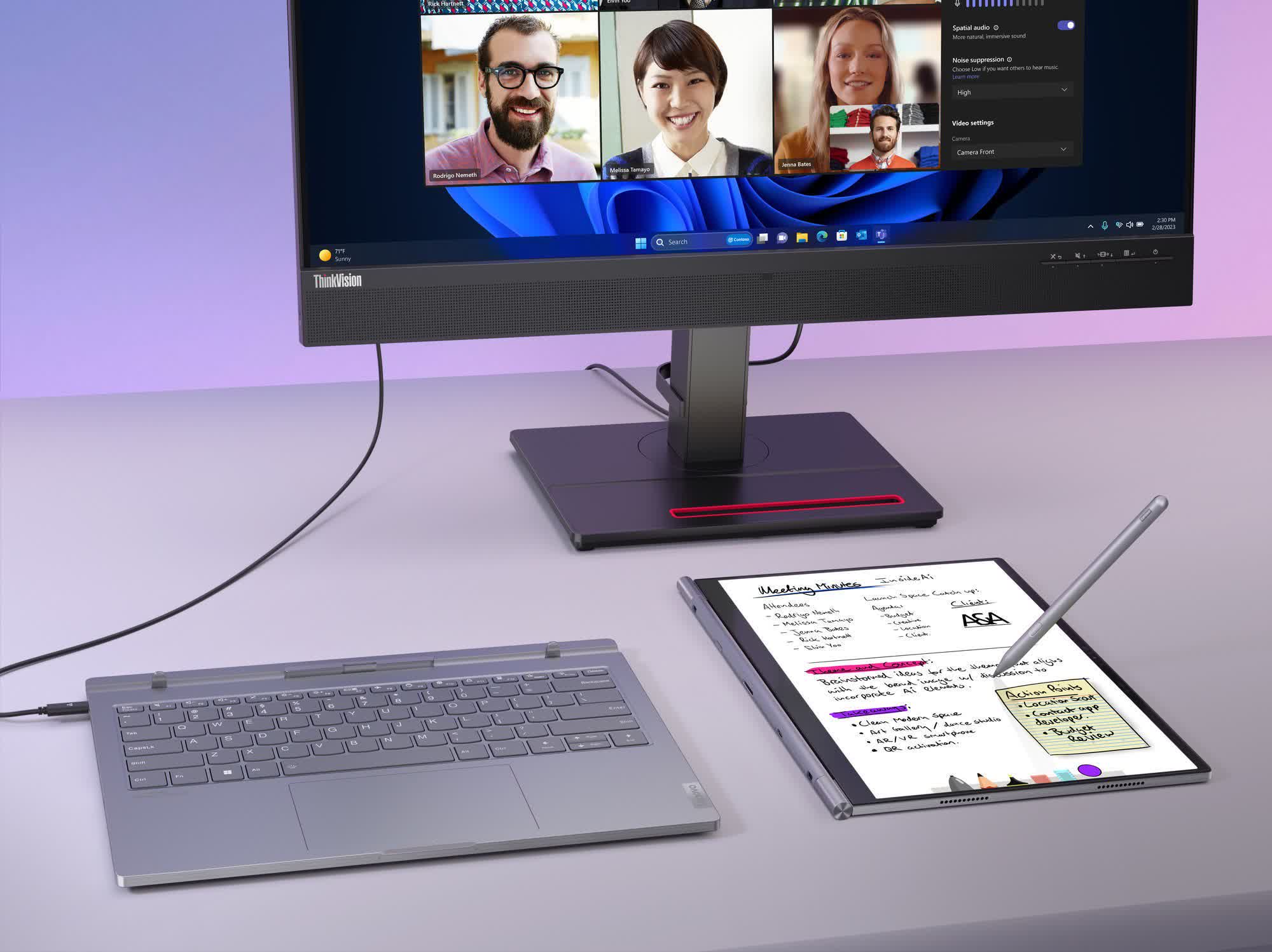Lenovo's 2-in-1 runs Windows and Android, combines Intel and Snapdragon CPUs