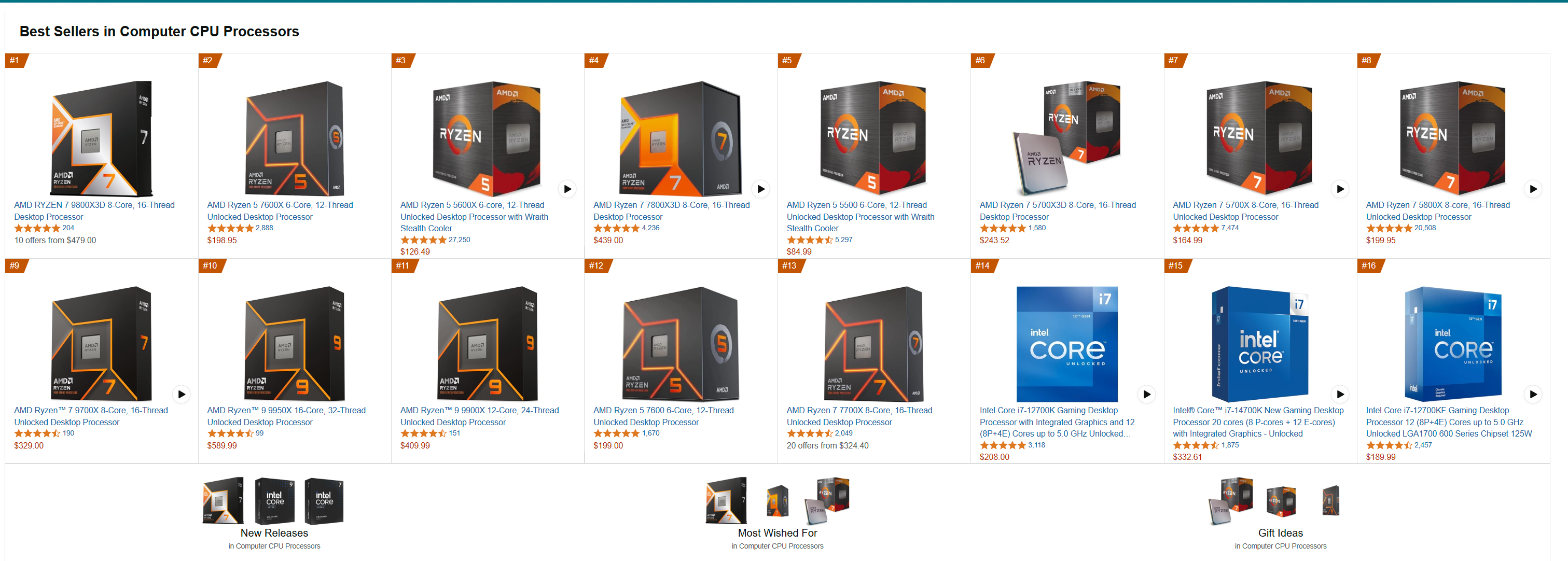 AMD blames Intel’s “terrible” CPUs for Ryzen 7 9800X3D shortages