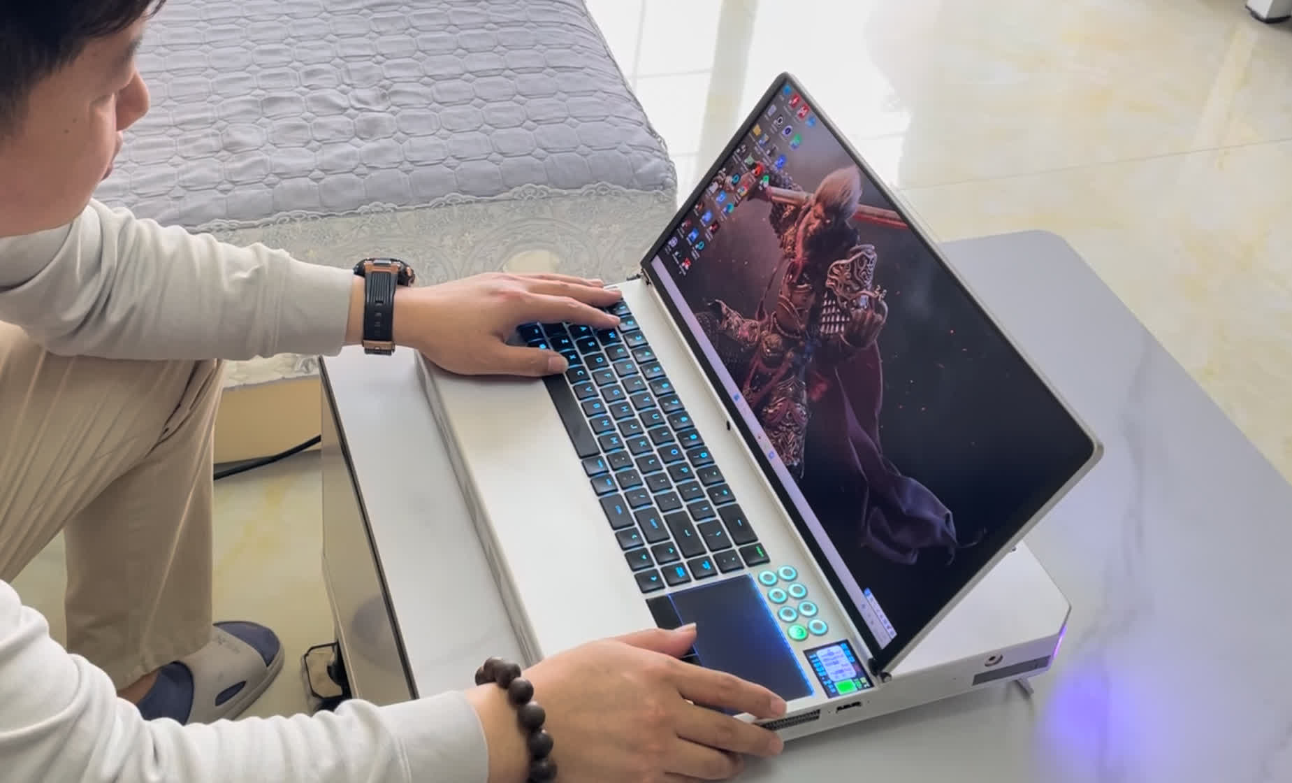 Watercooled gaming laptop is 5kg hefty but can handle Ryzen 9950X3D CPU, RTX 5090 graphics card