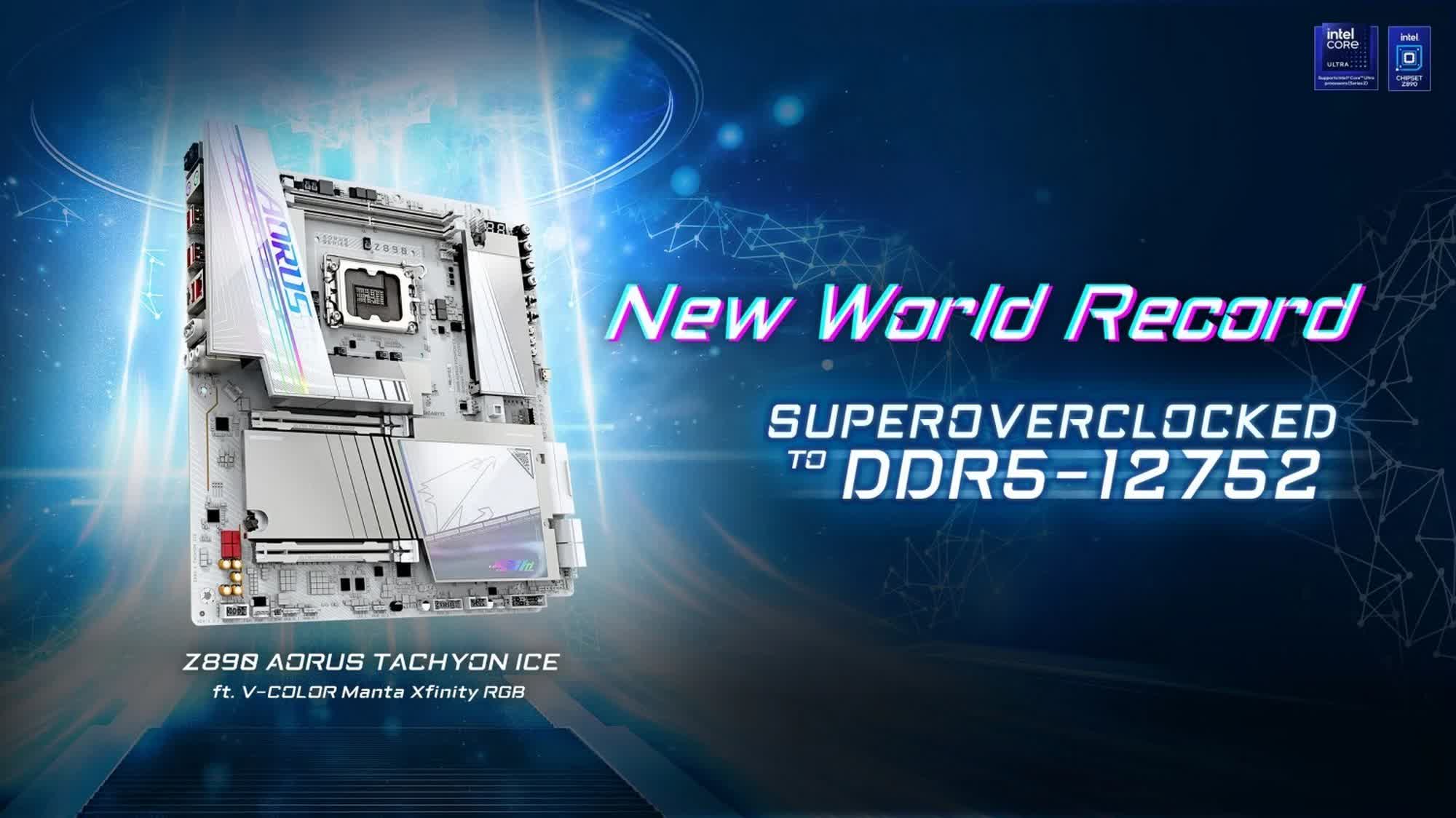 DDR5 memory overclocked to an eye-popping 12,752 MT/s in new world record