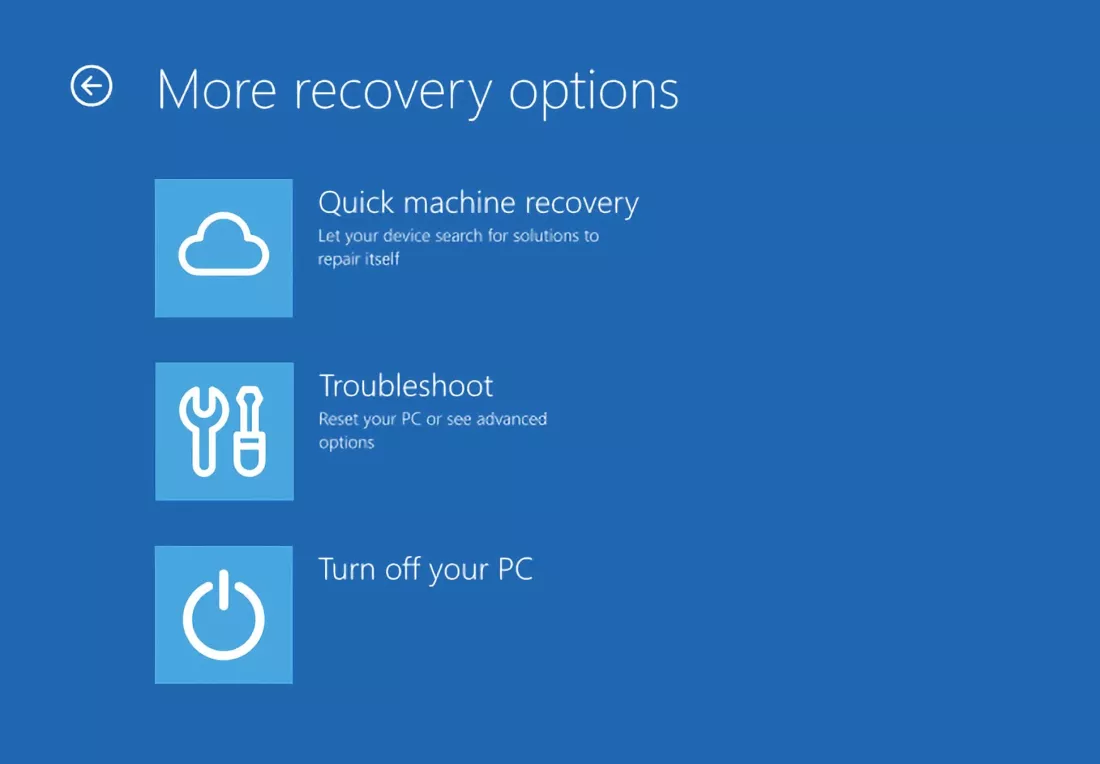 Microsoft เพิ่มโหมดกู้เครื่องอัตโนมัติให้ Windows 11 ในชื่อ QMR 2 windows-11-qmr-features
