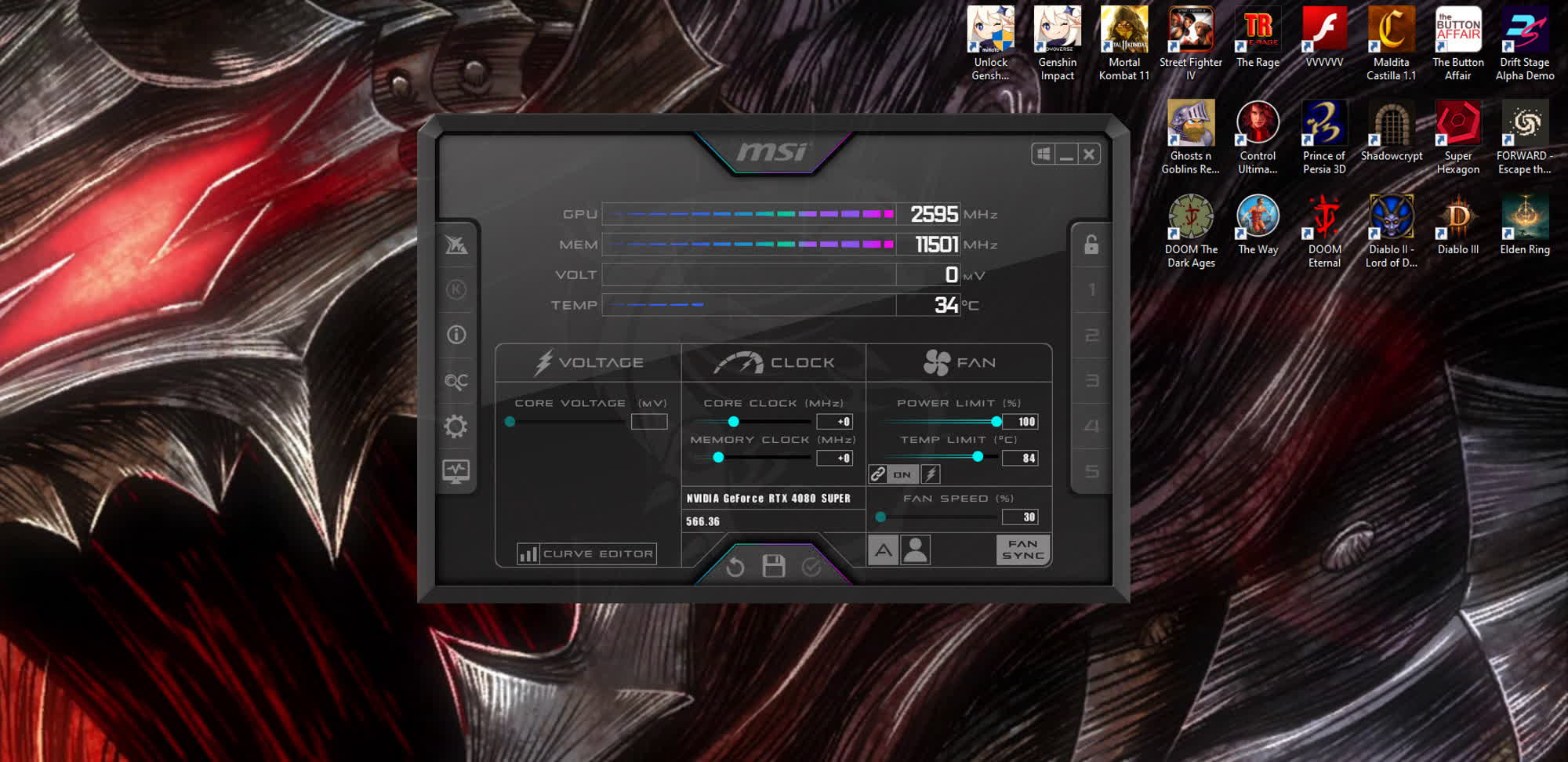 MSI Afterburner update to unlock additional voltage controls, but only on newer MSI RTX 5000 cards