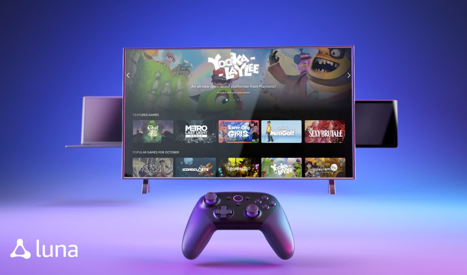 Amazon is relaunching Luna with new social features and family-friendly gaming
