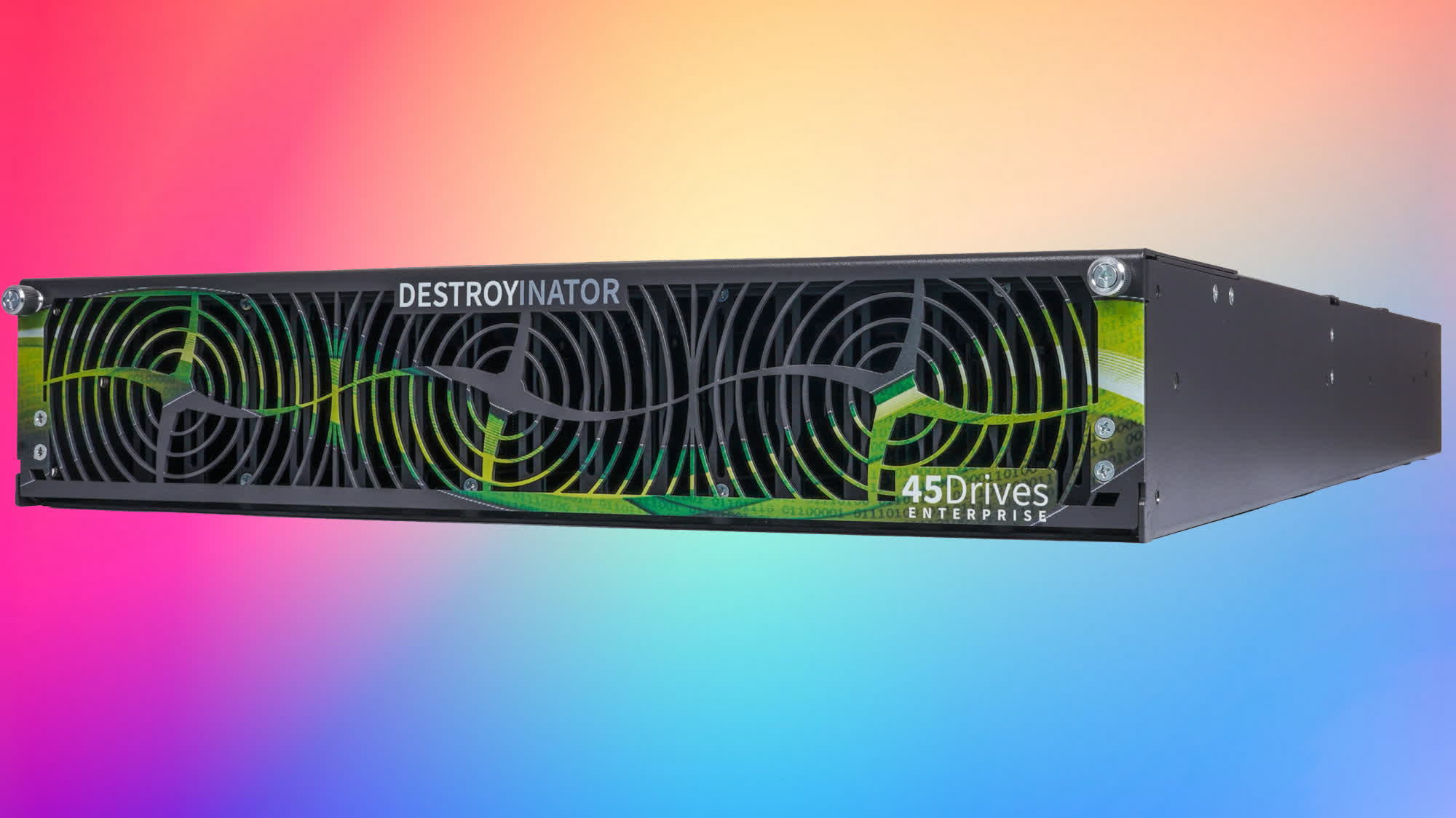 The Destroyinator wipes 60 drives simultaneously at 64 GB/s