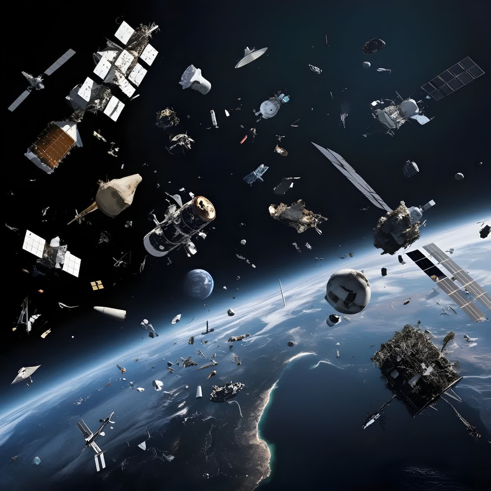 The "Crash Clock" shows how close we are to the next satellite collision