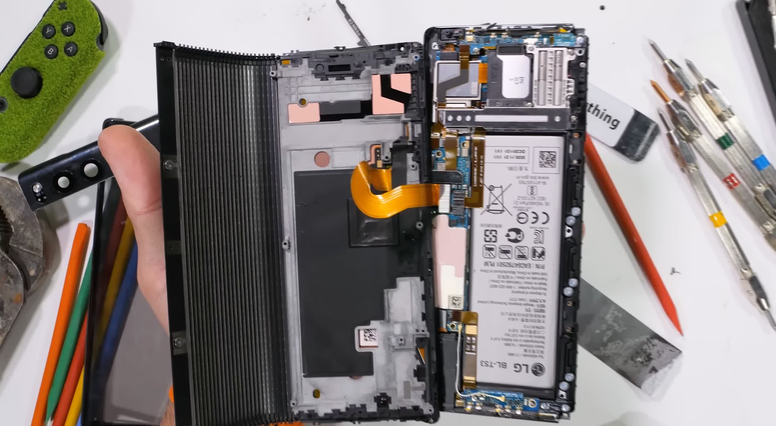LG's never-released rollable phone gets torn down, revealing wild engineering