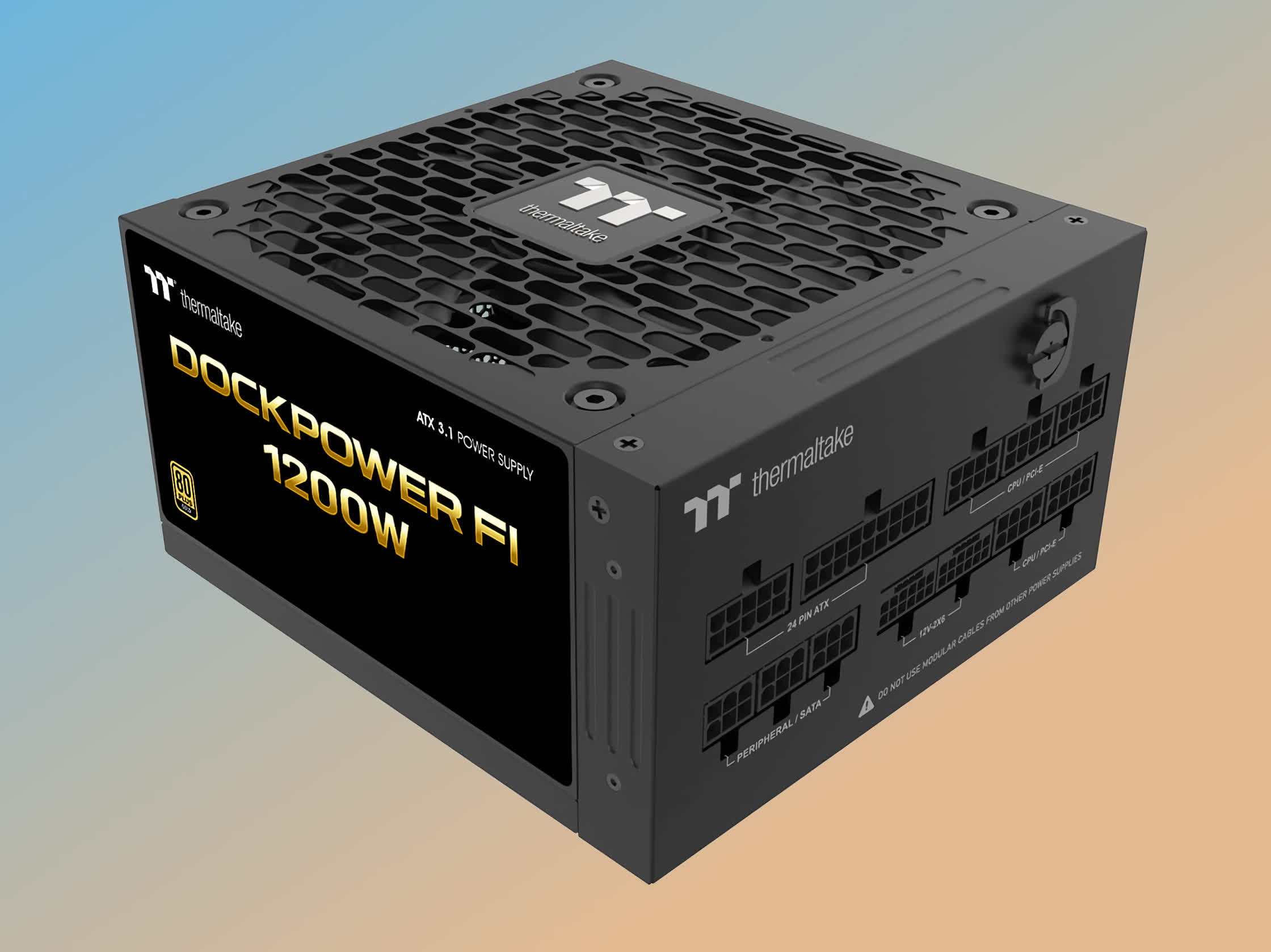 Thermaltake built a PSU that splits in two, so you never have to redo cable management again