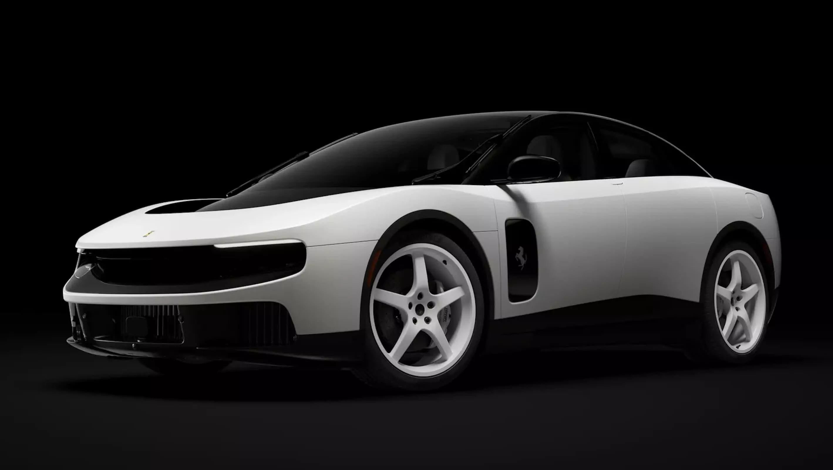 Ferrari's first electric car sells for a record $40 million at auction