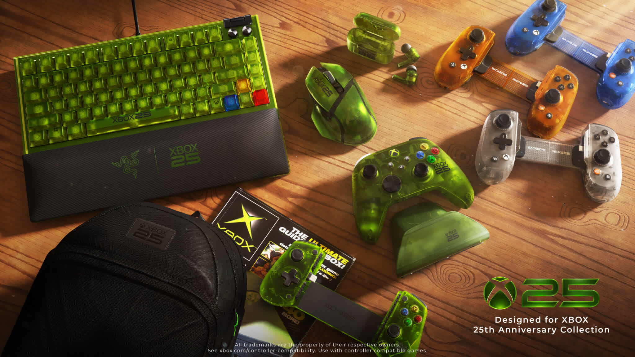 Microsoft partners with Razer, 8BitDo, and Backbone on Xbox 25th anniversary collection