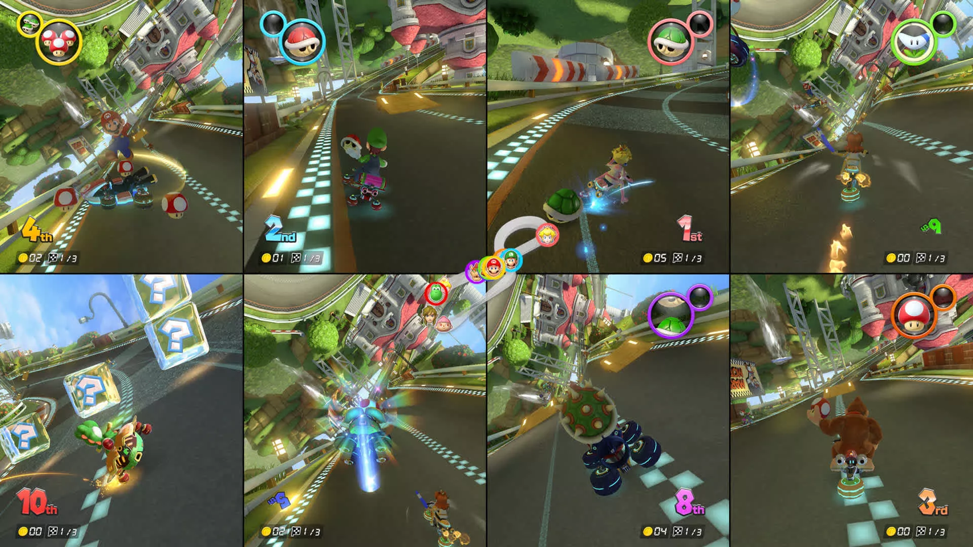 Mario Kart 8 now supports 8-player split-screen on Switch 2