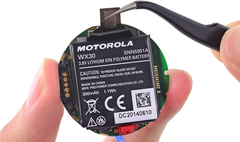 Moto 360 bateria shop