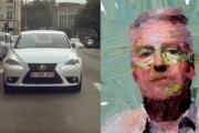 lexus paints portrait based drive art found lexus is 300h painting